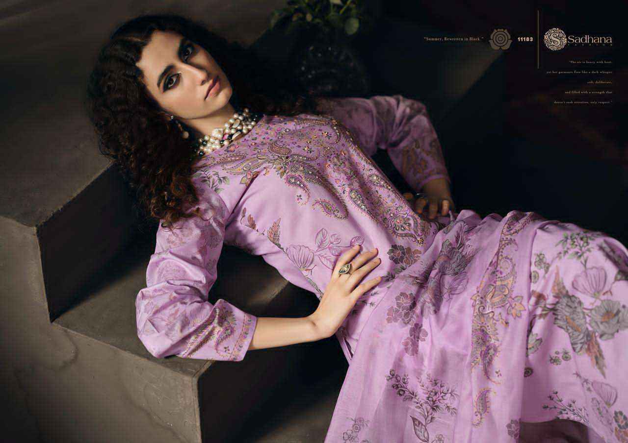 Sadhana Gulzar Cotton Digital Printed Ladies Salwar Kameez Wholesale Rate ( 6 Pcs Catalog )