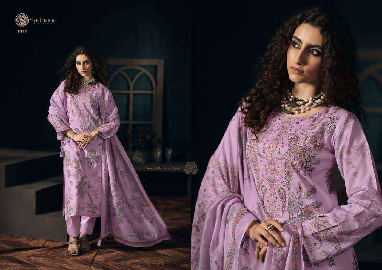 Sadhana Gulzar Cotton Digital Printed Ladies Salwar Kameez Wholesale Rate ( 6 Pcs Catalog )