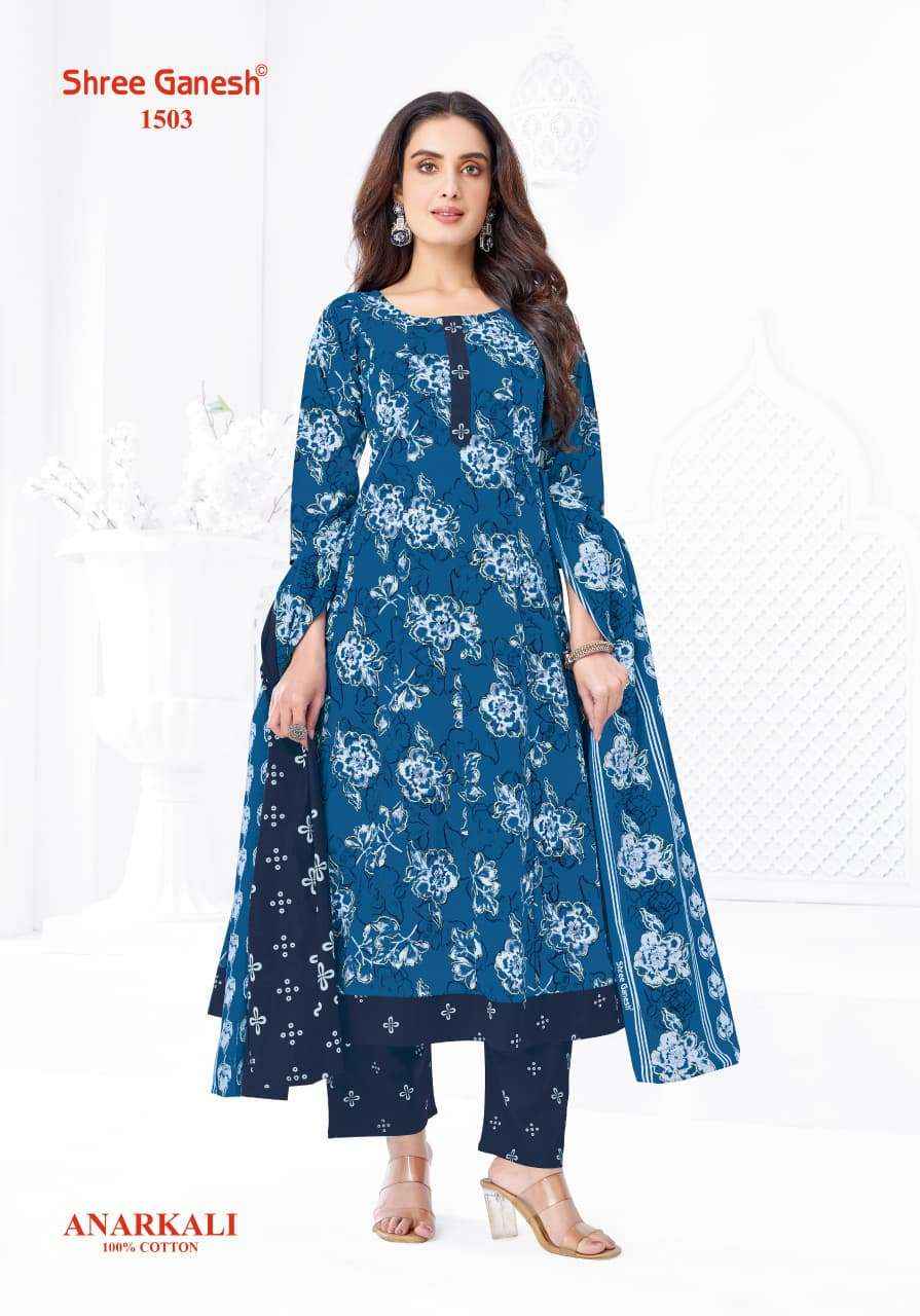 Shree Ganesh Zeenat Vol 5 Readymade Cotton Anarkali Suit Wholesale Rate ( 10 Pcs Catalog )
