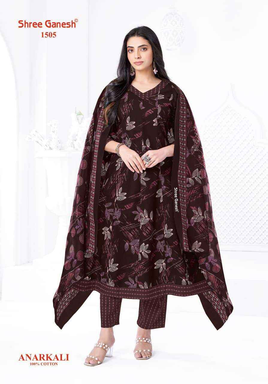 Shree Ganesh Zeenat Vol 5 Readymade Cotton Anarkali Suit Wholesale Rate ( 10 Pcs Catalog )