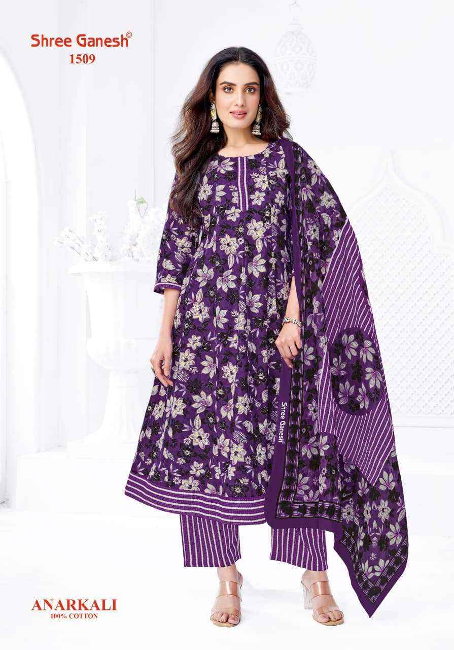 Shree Ganesh Zeenat Vol 5 Readymade Cotton Anarkali Suit Wholesale Rate ( 10 Pcs Catalog )