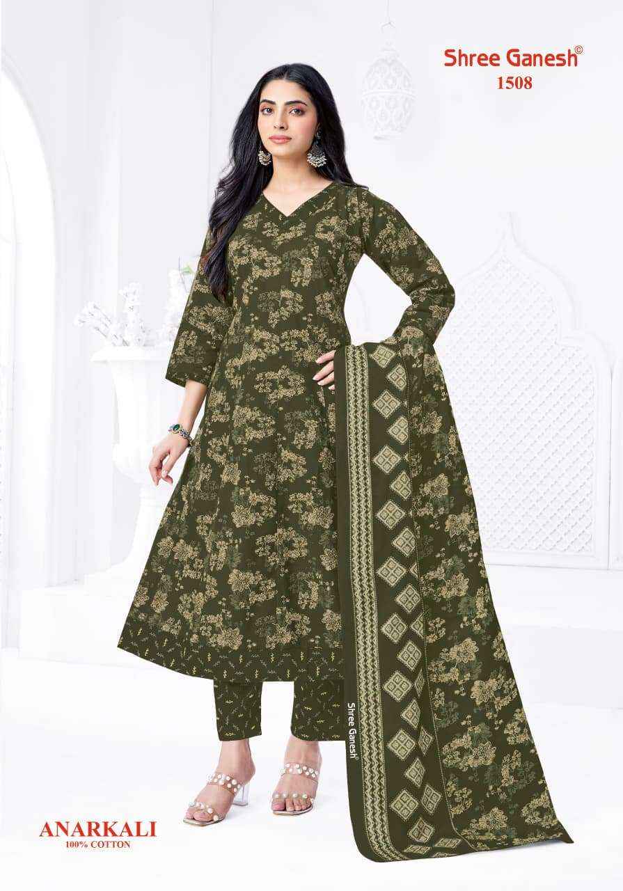 Shree Ganesh Zeenat Vol 5 Readymade Cotton Anarkali Suit Wholesale Rate ( 10 Pcs Catalog )