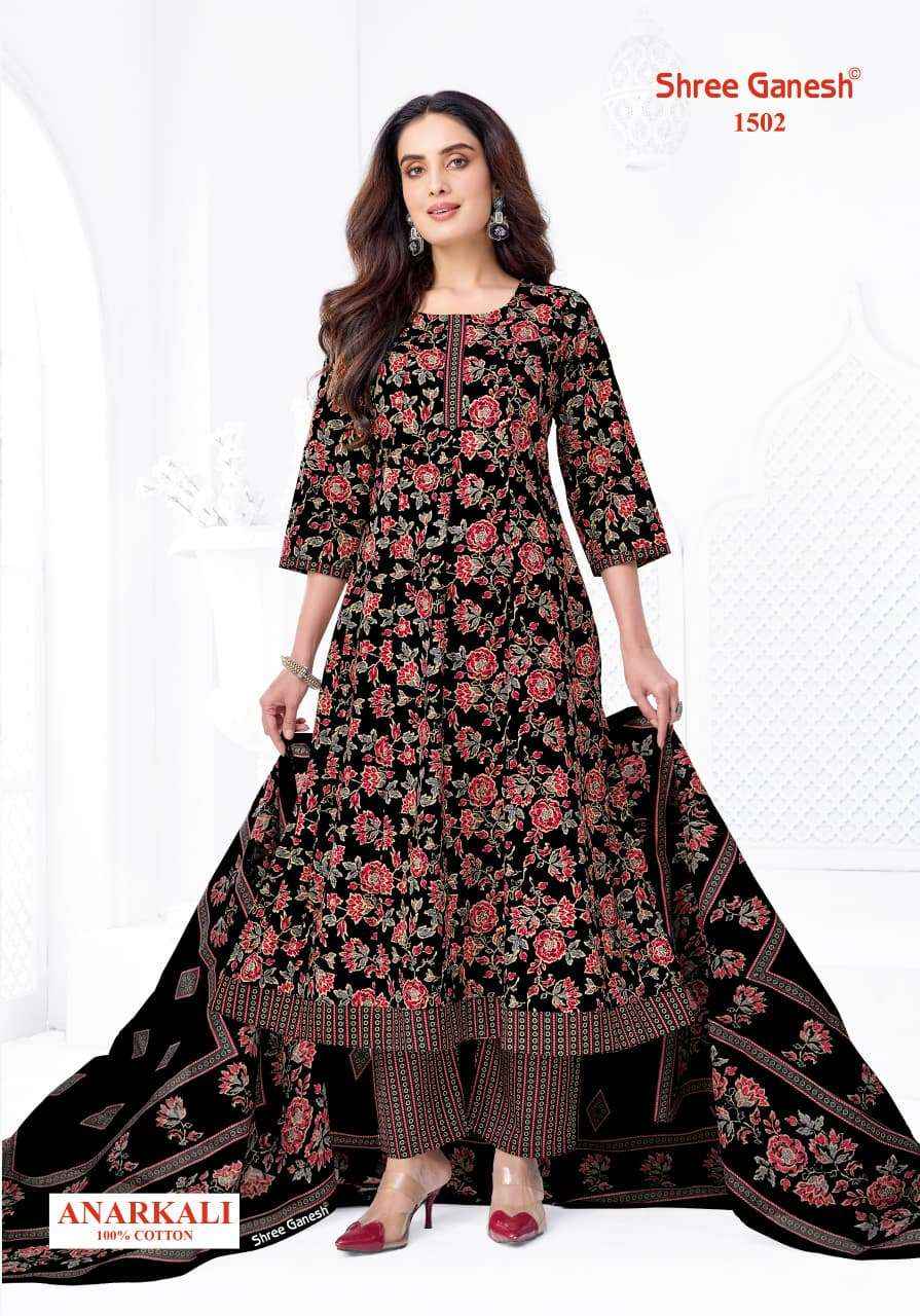 Shree Ganesh Zeenat Vol 5 Readymade Cotton Anarkali Suit Wholesale Rate ( 10 Pcs Catalog )