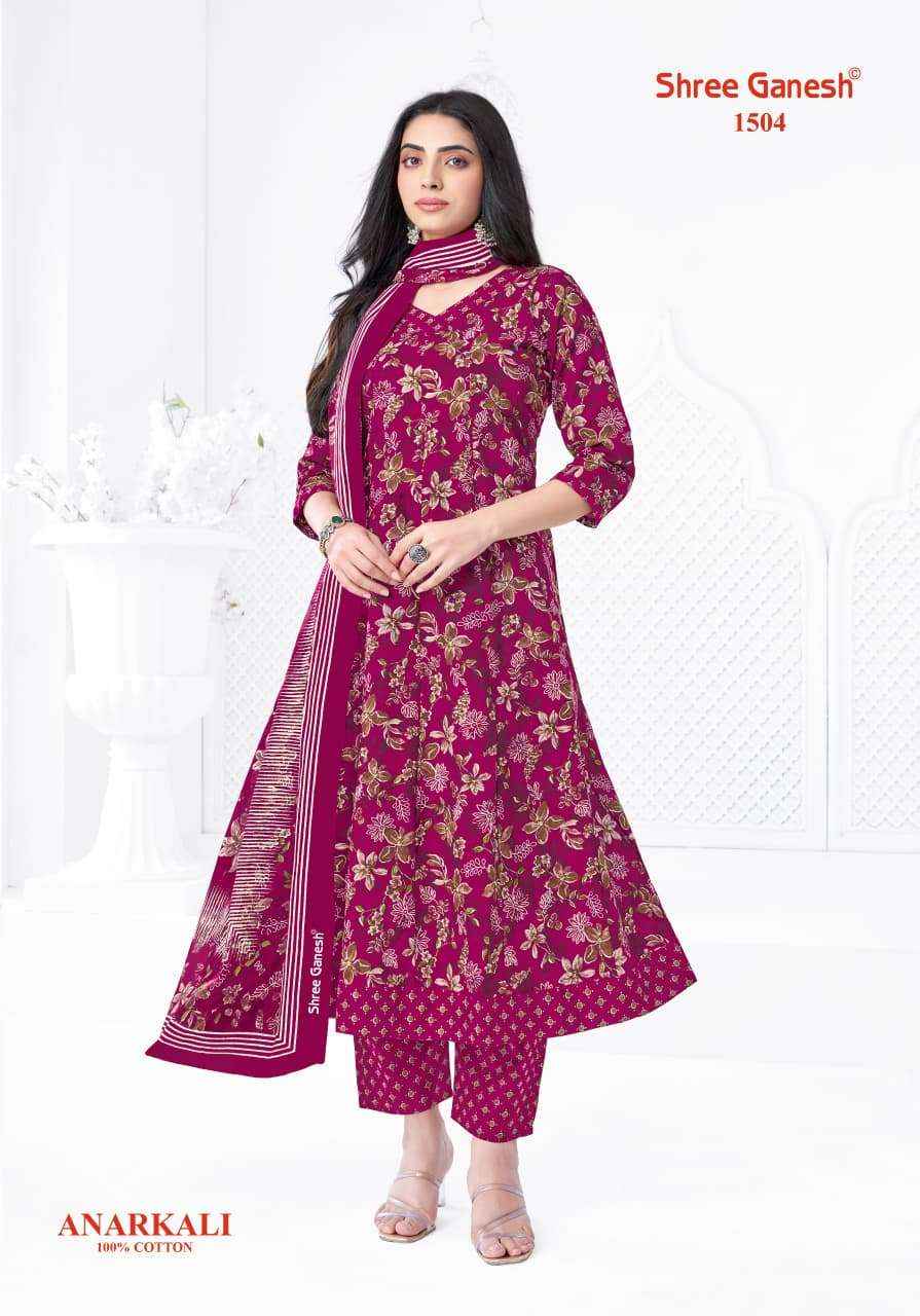 Shree Ganesh Zeenat Vol 5 Readymade Cotton Anarkali Suit Wholesale Rate ( 10 Pcs Catalog )
