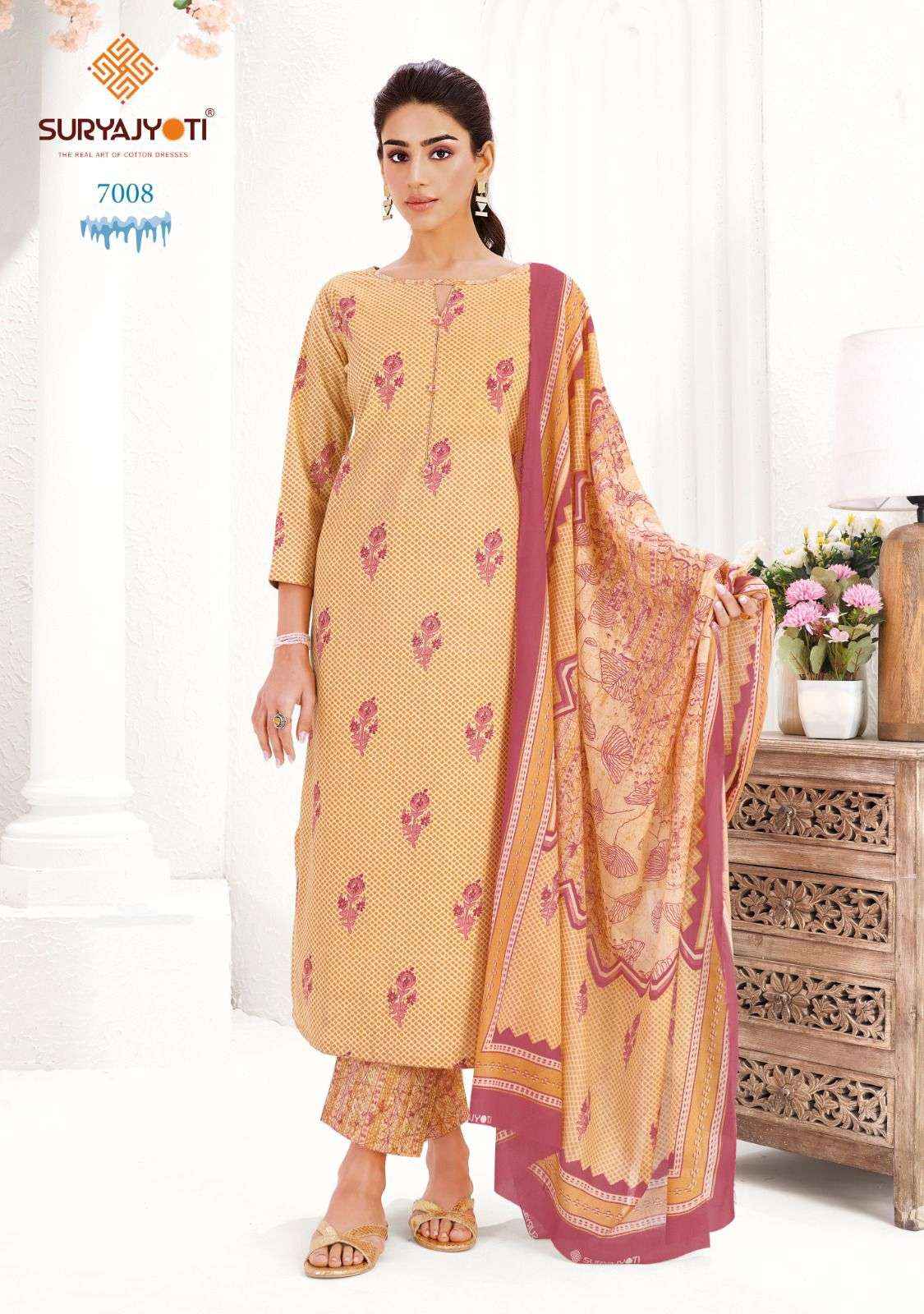 Suryajyoti Ice Look Vol 7 Pure Cotton Dress Material surat Wholesale ( 10 Pcs Catalogue )