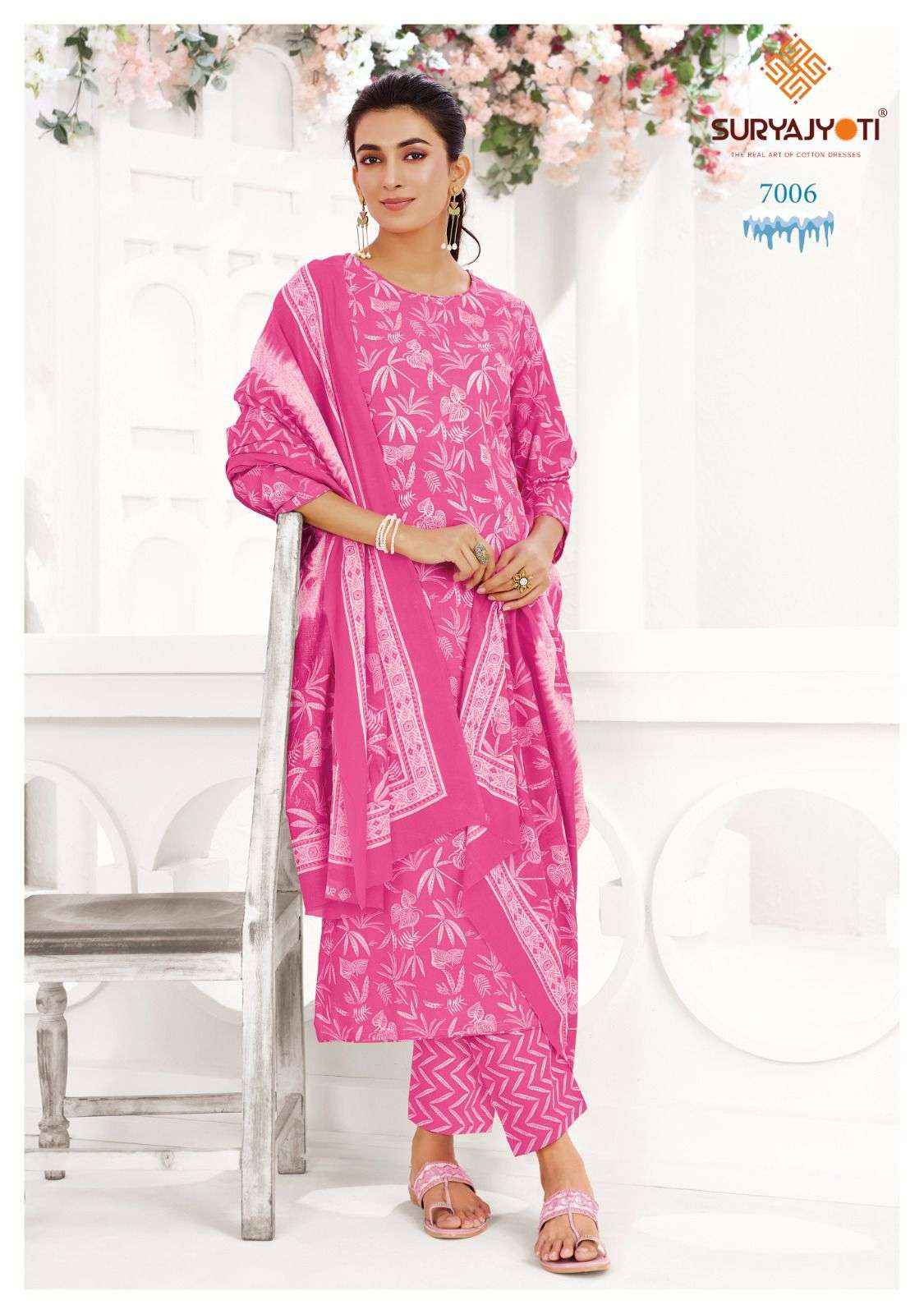Suryajyoti Ice Look Vol 7 Pure Cotton Dress Material surat Wholesale ( 10 Pcs Catalogue )