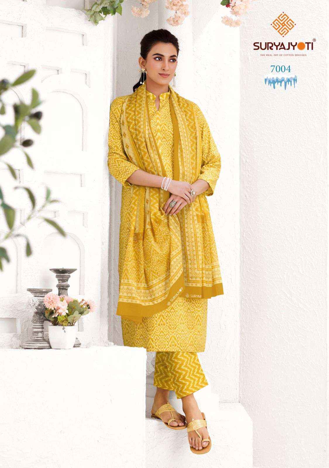 Suryajyoti Ice Look Vol 7 Pure Cotton Dress Material surat Wholesale ( 10 Pcs Catalogue )