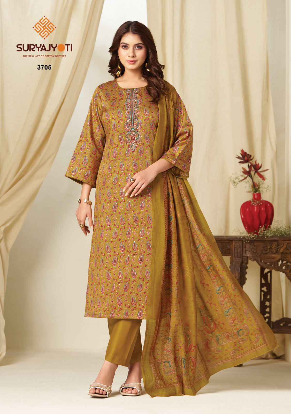 Suryajyoti Kalki Vol 37 Jam Satin Dress Material Wholesale Price 8 Pcs Catalouge