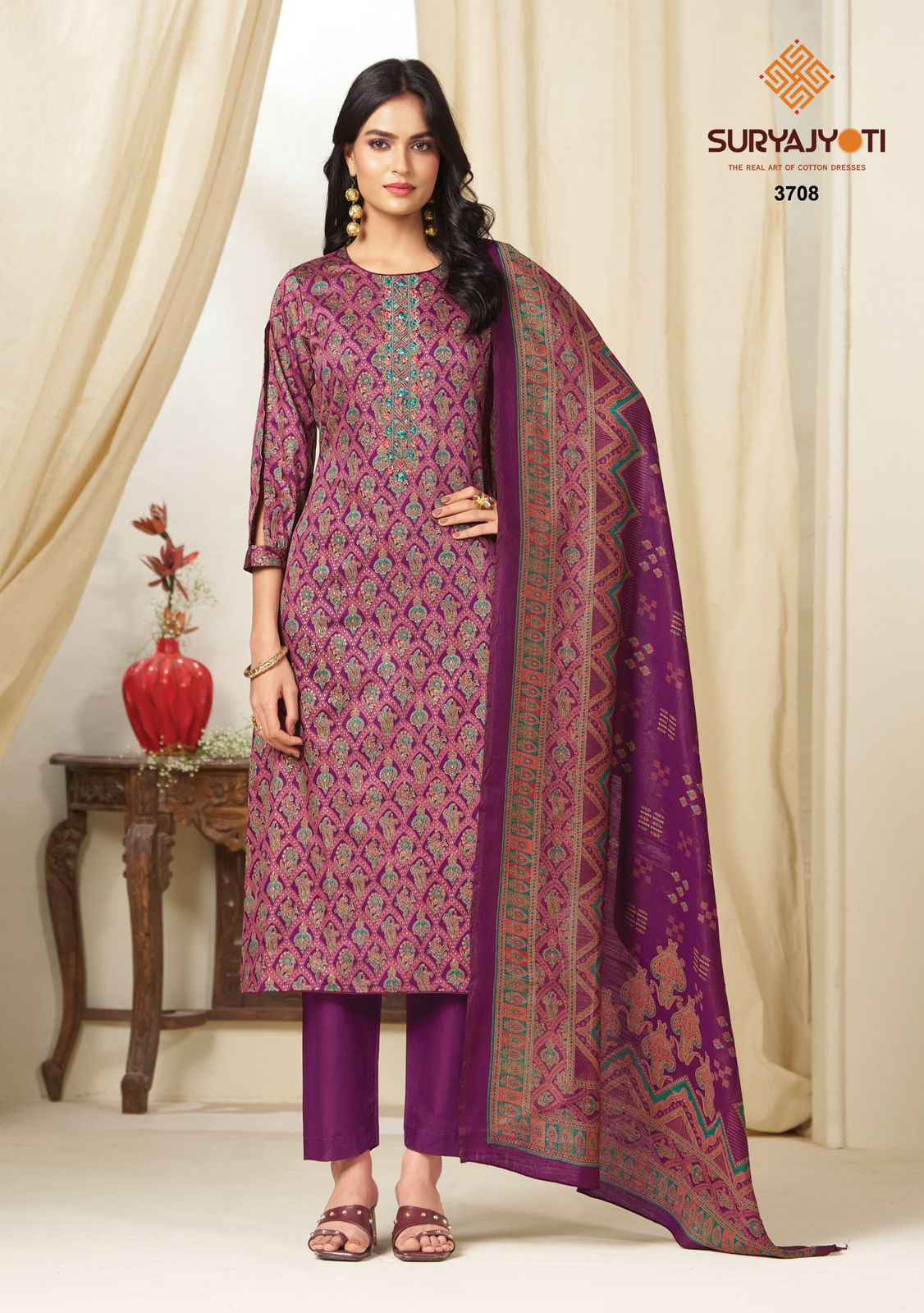 Suryajyoti Kalki Vol 37 Jam Satin Dress Material Wholesale Price 8 Pcs Catalouge