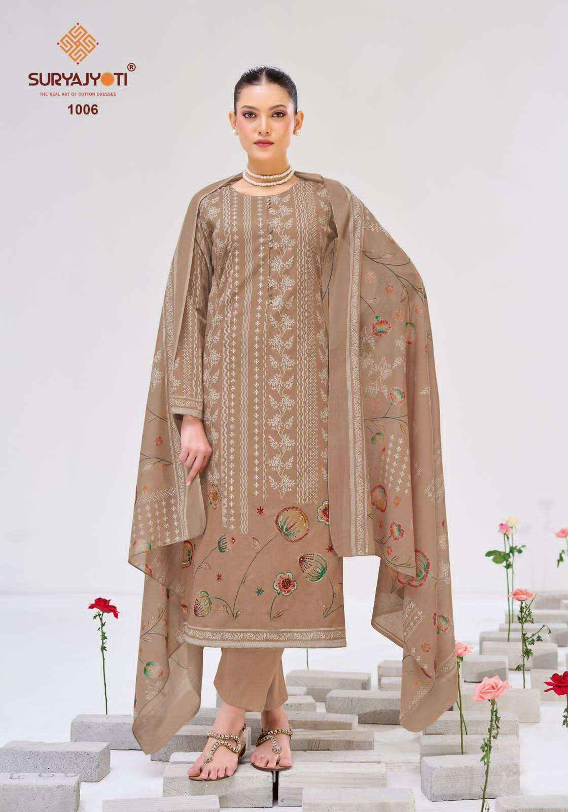 Suryajyoti Kimaya Vol 1 Pure Cotton Fancy Salwar Kameez Wholesale Rate ( 6 Pcs Catalog )