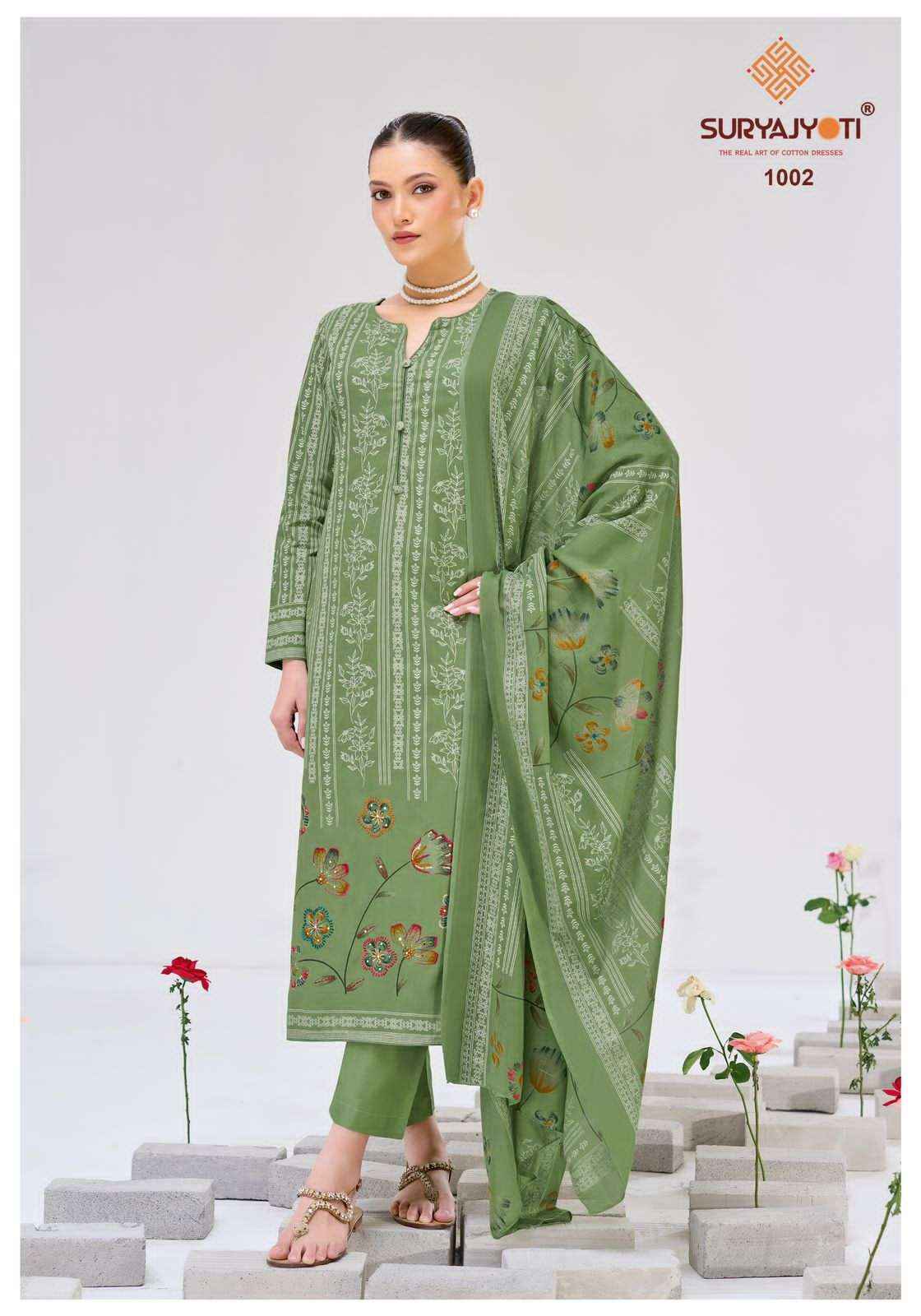 Suryajyoti Kimaya Vol 1 Pure Cotton Fancy Salwar Kameez Wholesale Rate ( 6 Pcs Catalog )