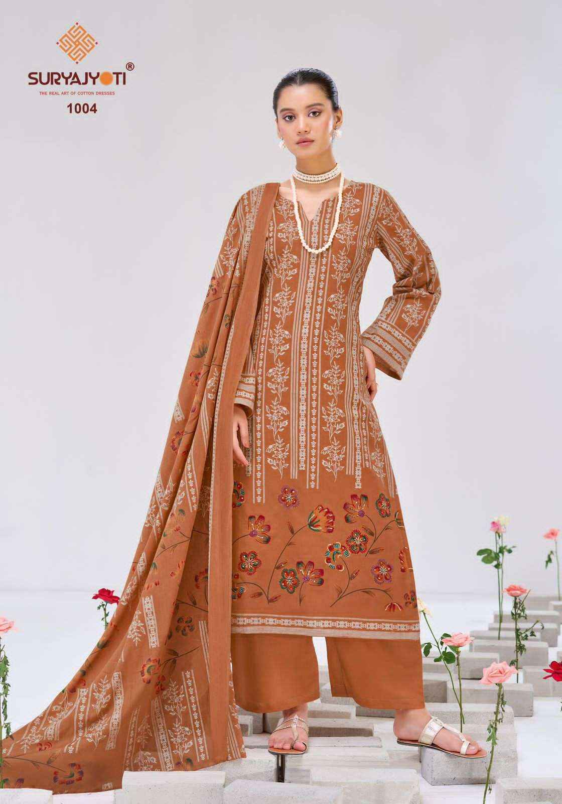 Suryajyoti Kimaya Vol 1 Pure Cotton Fancy Salwar Kameez Wholesale Rate ( 6 Pcs Catalog )