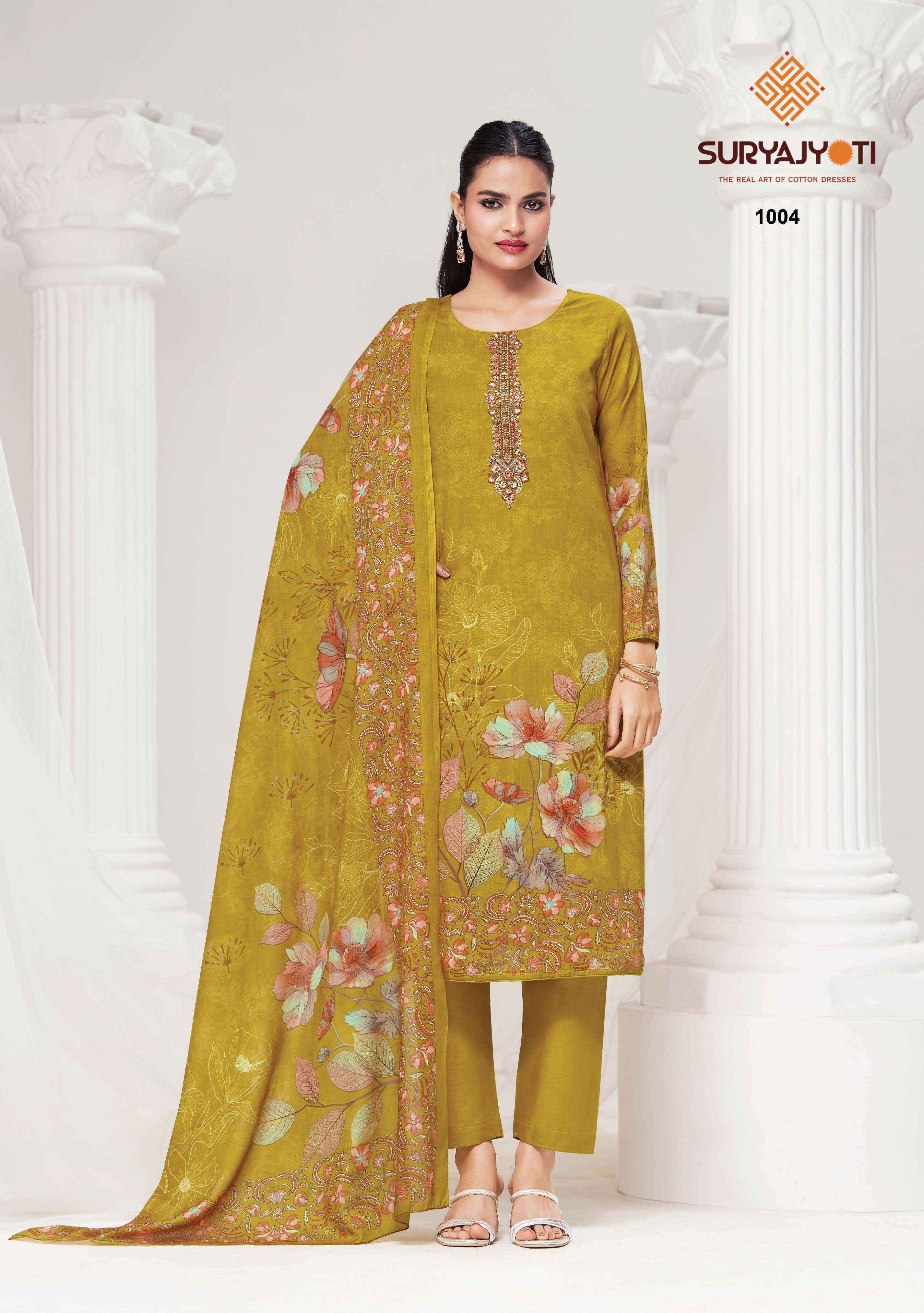Suryajyoti Nazakat Vol 1 Cotton Salwar Kameez Wholesale Rate ( 6 Pcs Catalog )