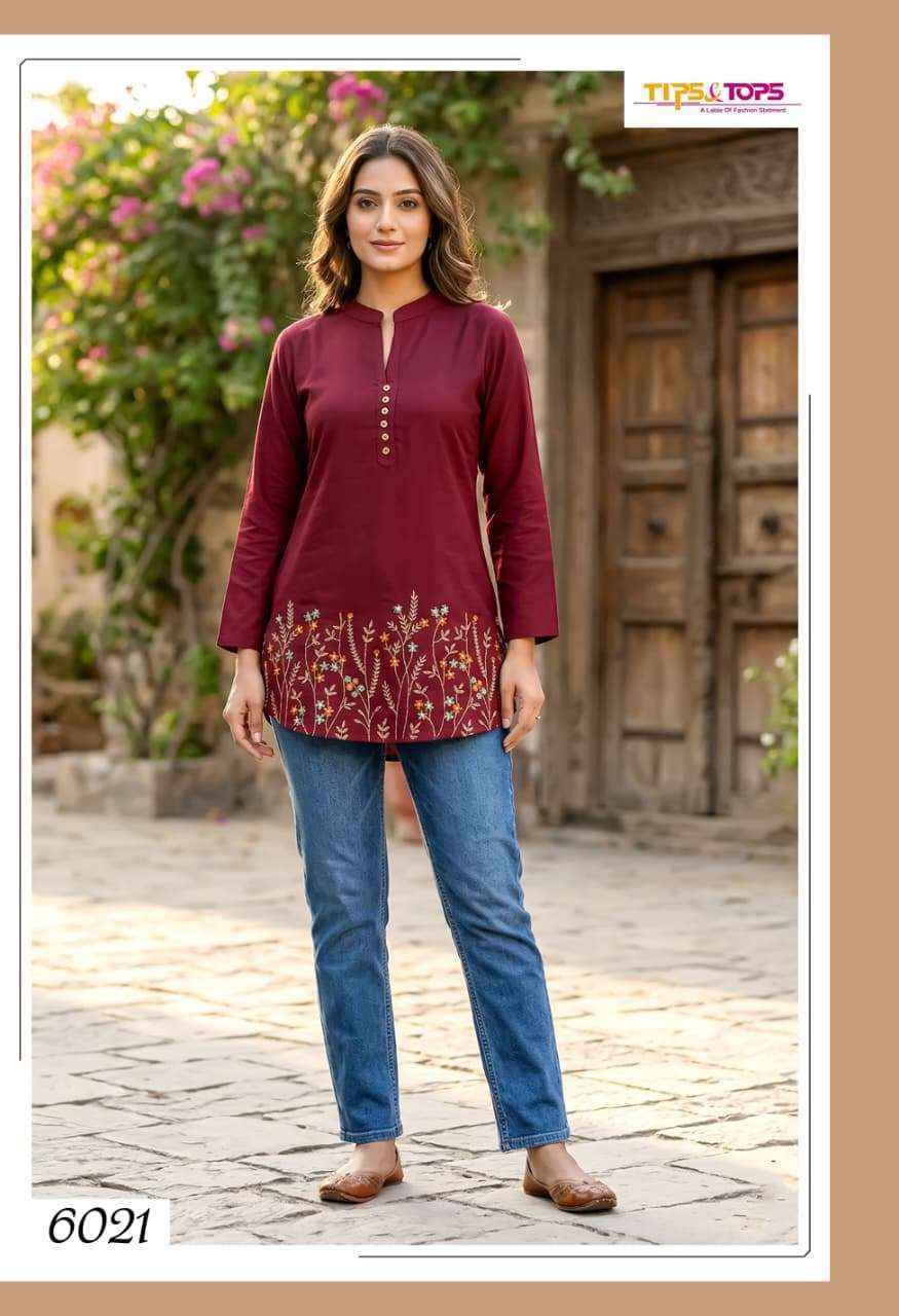 Tips & Tops Polo Rayon Weastern Top Wholesale online Price ( 6 pcs Catalogue )