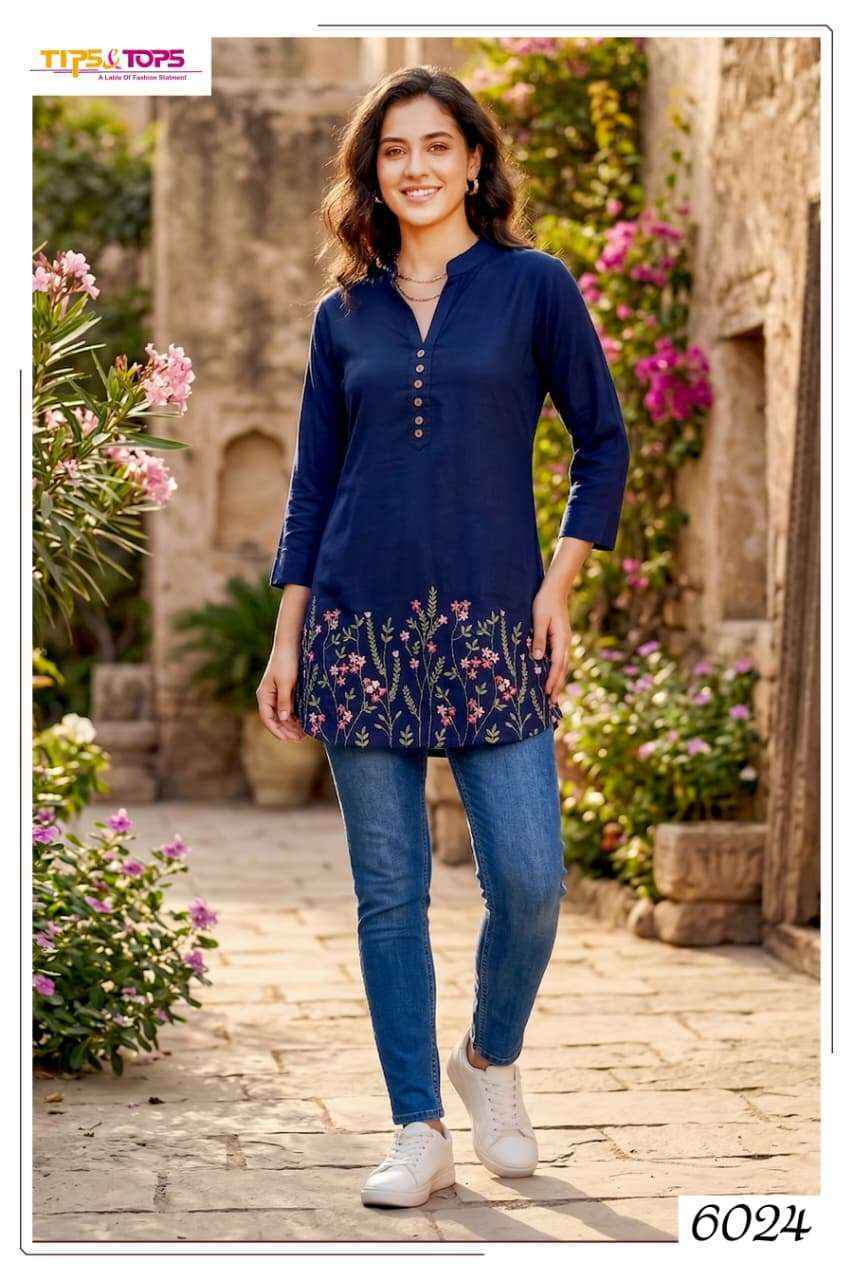 Tips & Tops Polo Rayon Weastern Top Wholesale online Price ( 6 pcs Catalogue )