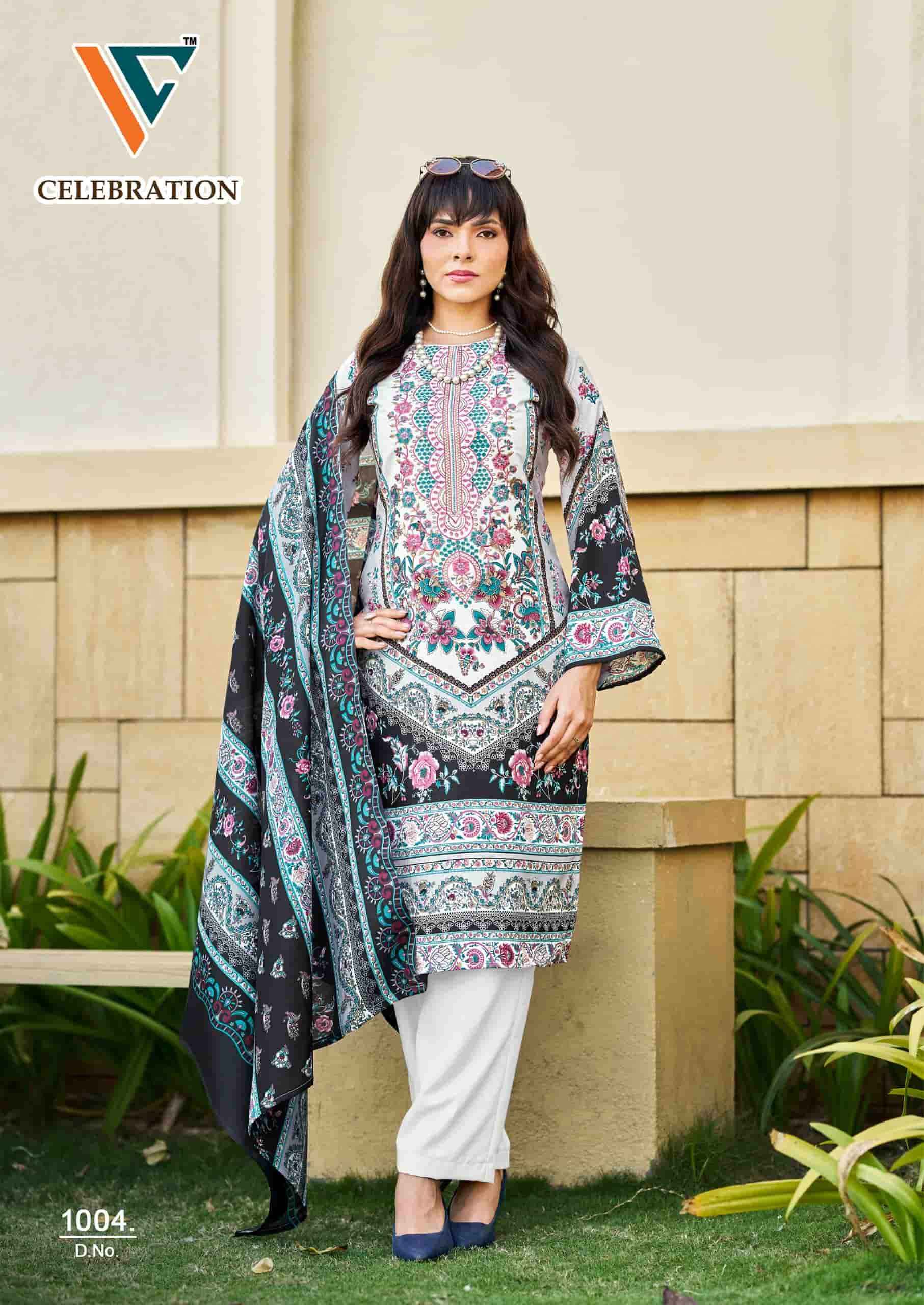 Vandana Fashion Celebration Vol 1 Designer Printed Cotton Salwar Kameez Wholesale Rate ( 8 Pcs Catalog )