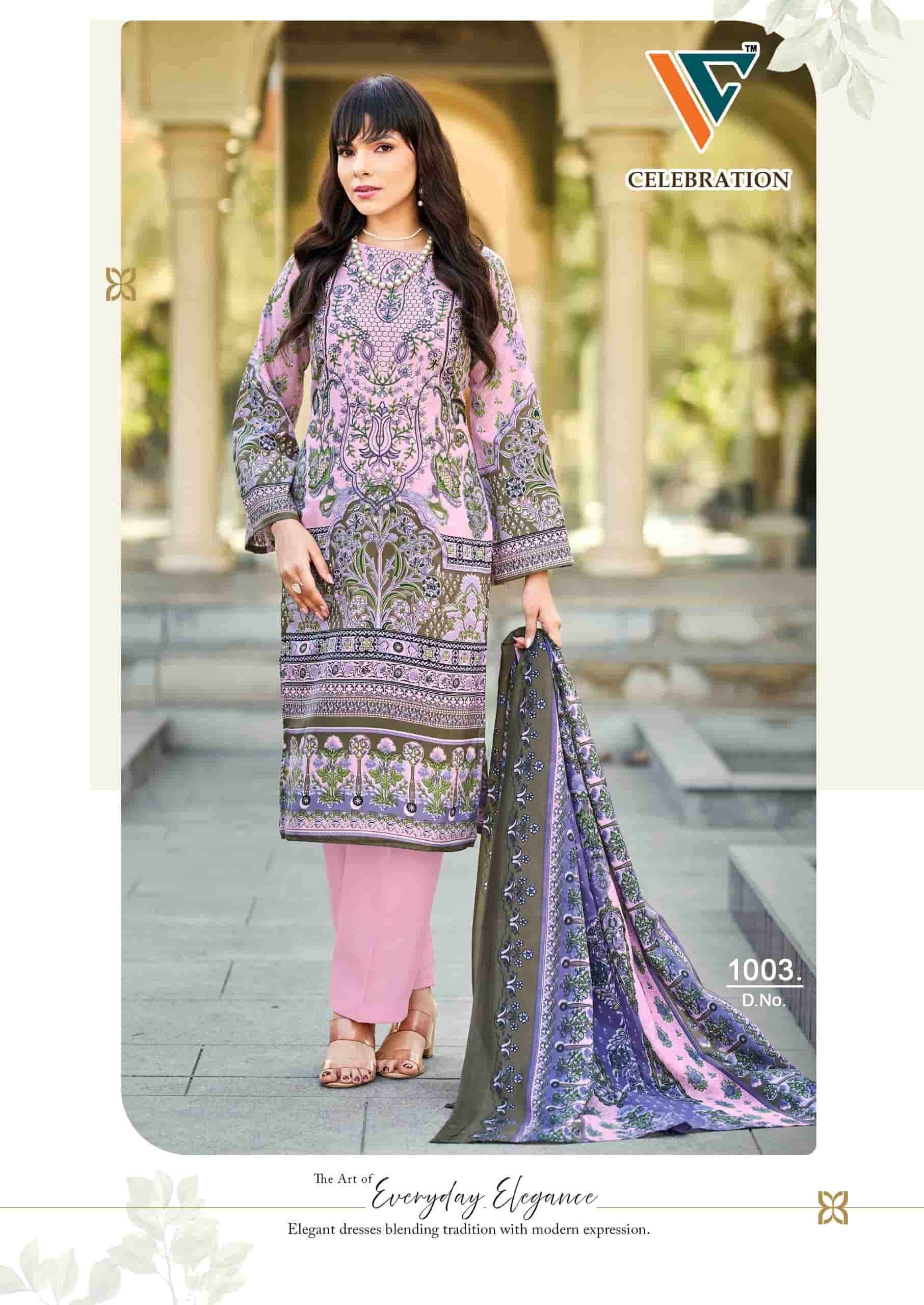 Vandana Fashion Celebration Vol 1 Designer Printed Cotton Salwar Kameez Wholesale Rate ( 8 Pcs Catalog )