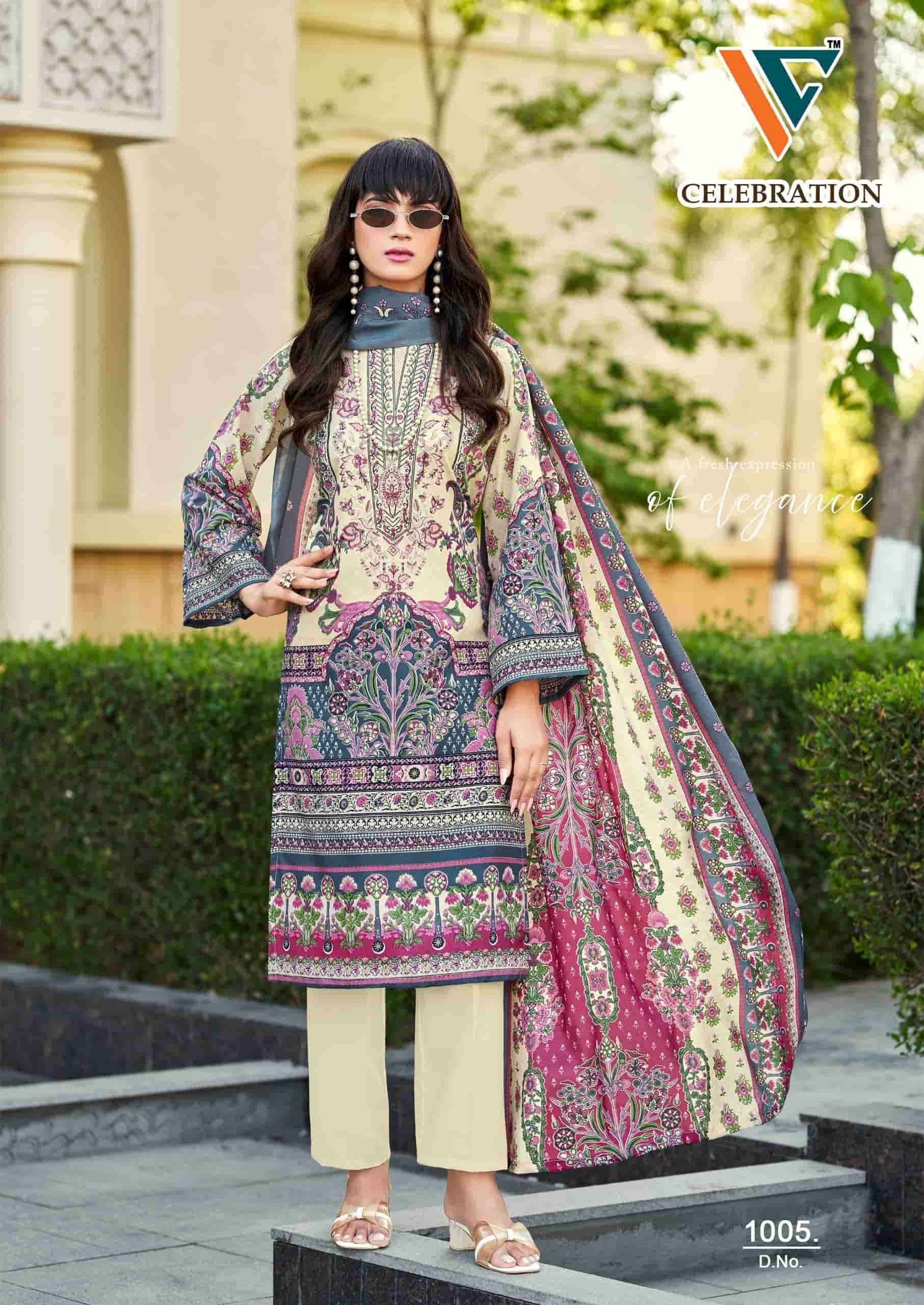 Vandana Fashion Celebration Vol 1 Designer Printed Cotton Salwar Kameez Wholesale Rate ( 8 Pcs Catalog )