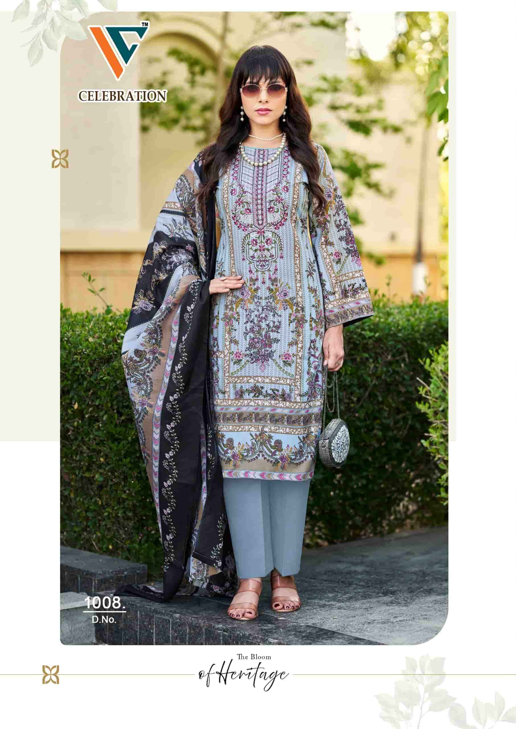 Vandana Fashion Celebration Vol 1 Designer Printed Cotton Salwar Kameez Wholesale Rate ( 8 Pcs Catalog )