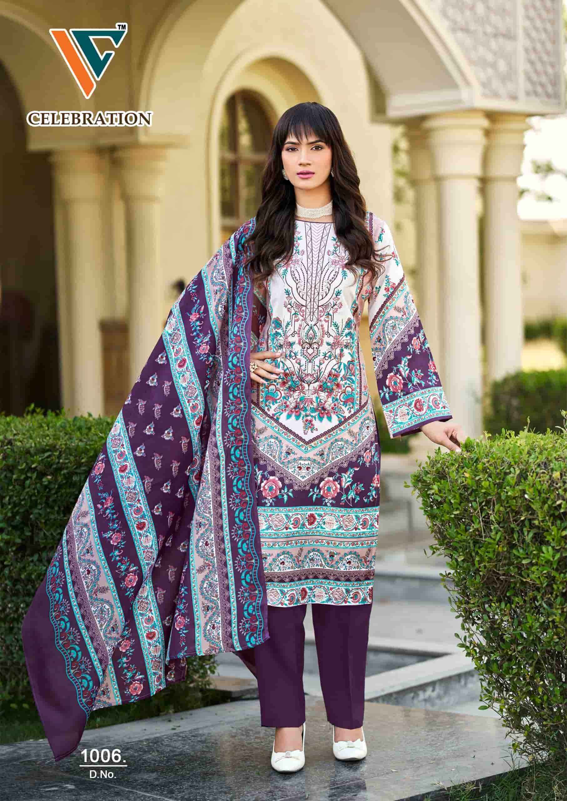 Vandana Fashion Celebration Vol 1 Designer Printed Cotton Salwar Kameez Wholesale Rate ( 8 Pcs Catalog )