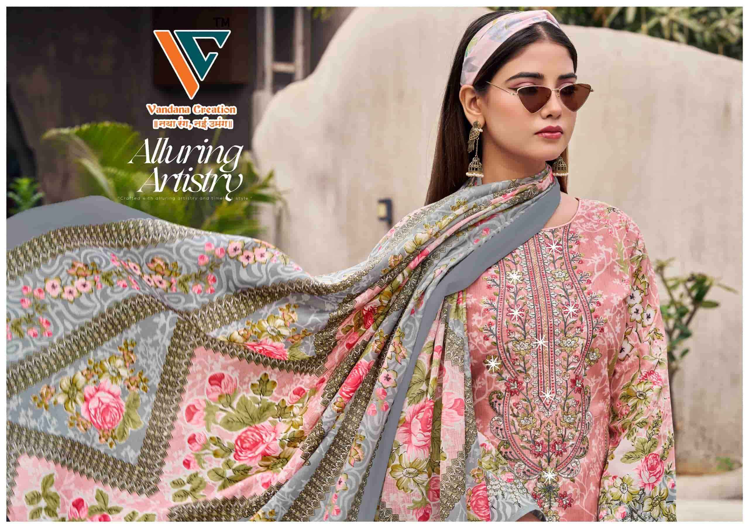 Vandana Fashion Nagina Vol 12 Unstitch Cotton Salwar Kameez Wholesale Rate ( 8 Pcs Catalog )