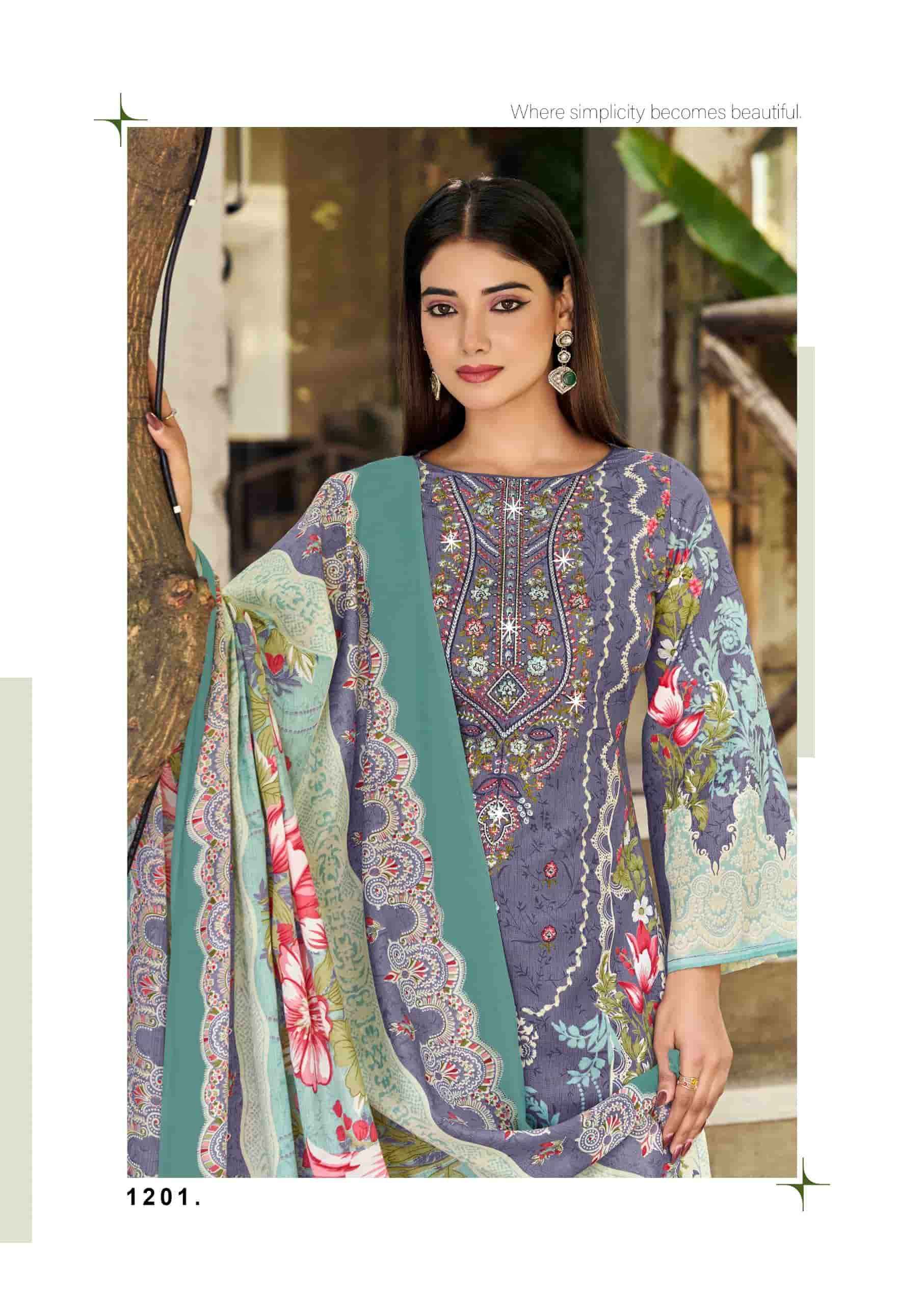 Vandana Fashion Nagina Vol 12 Unstitch Cotton Salwar Kameez Wholesale Rate ( 8 Pcs Catalog )