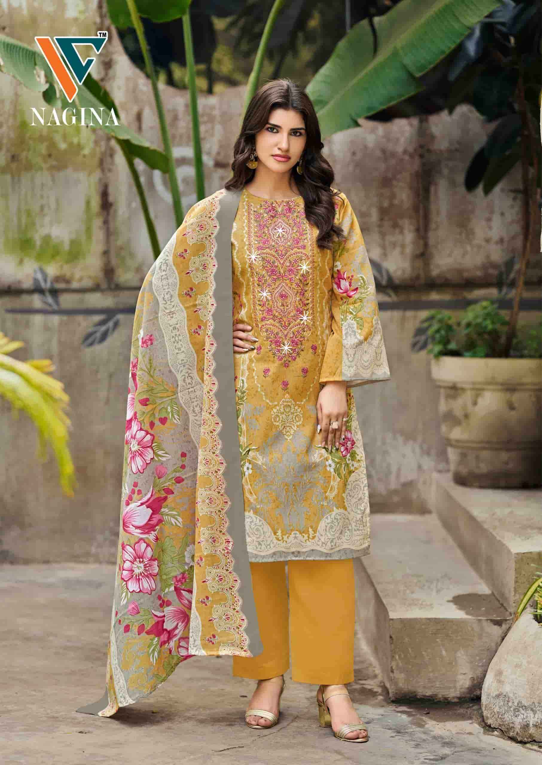 Vandana Fashion Nagina Vol 12 Unstitch Cotton Salwar Kameez Wholesale Rate ( 8 Pcs Catalog )