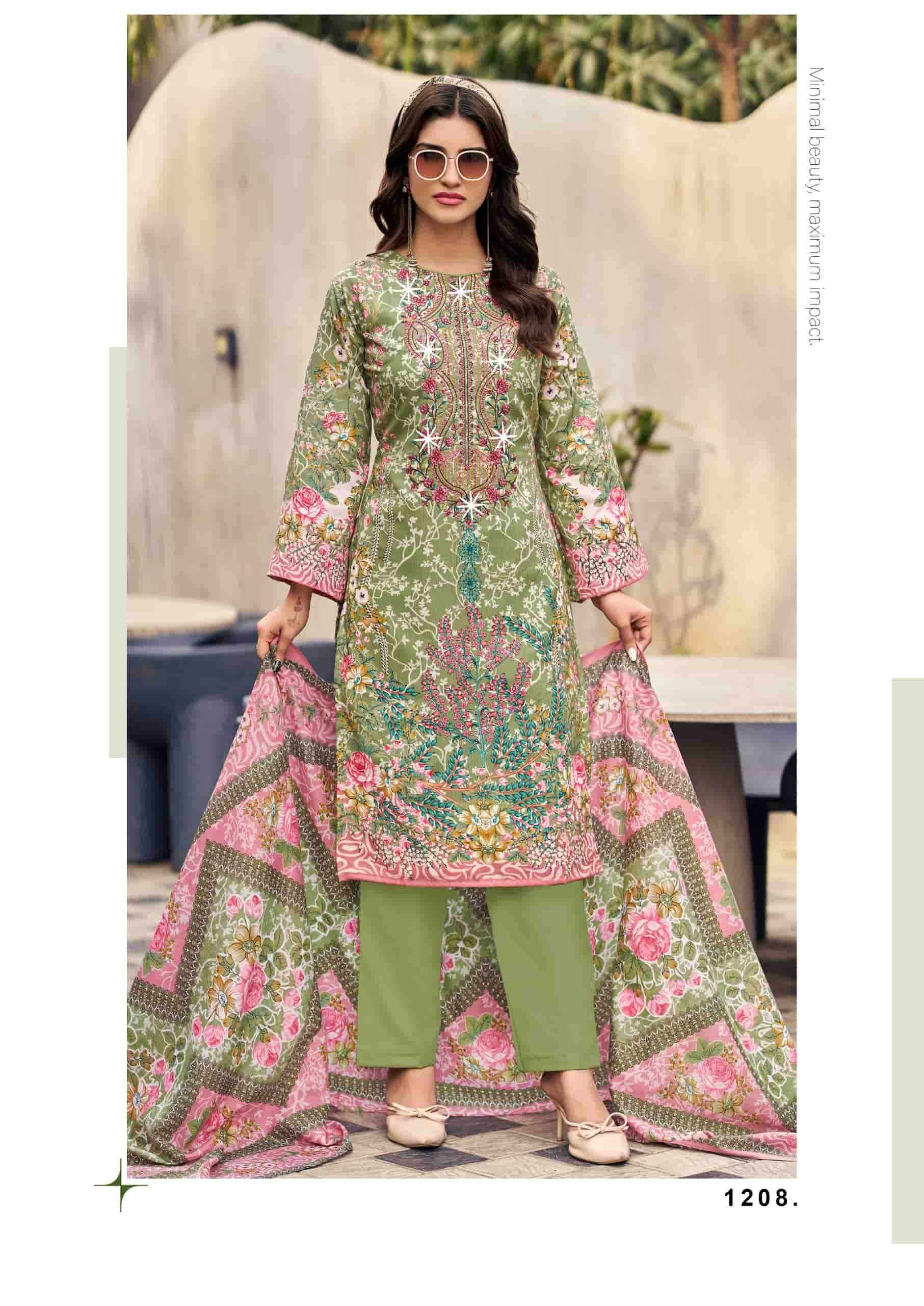 Vandana Fashion Nagina Vol 12 Unstitch Cotton Salwar Kameez Wholesale Rate ( 8 Pcs Catalog )