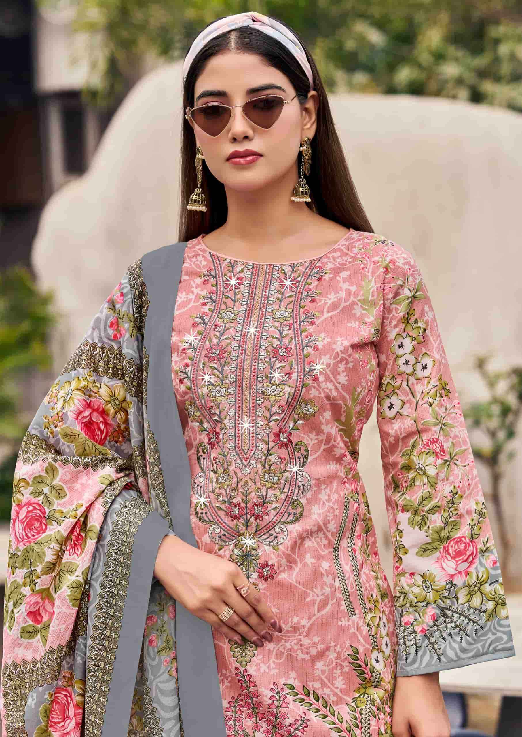 Vandana Fashion Nagina Vol 12 Unstitch Cotton Salwar Kameez Wholesale Rate ( 8 Pcs Catalog )