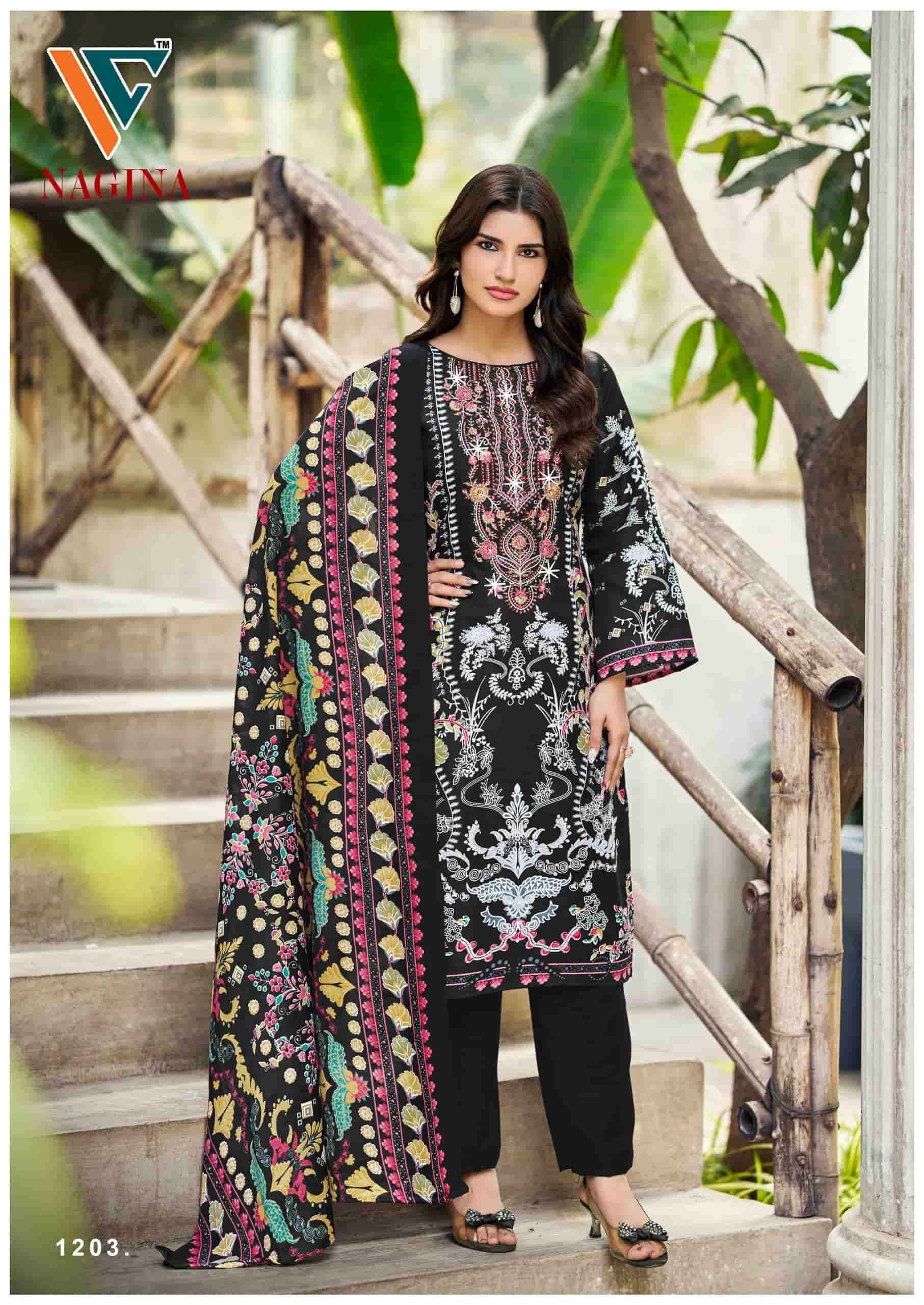 Vandana Fashion Nagina Vol 12 Unstitch Cotton Salwar Kameez Wholesale Rate ( 8 Pcs Catalog )
