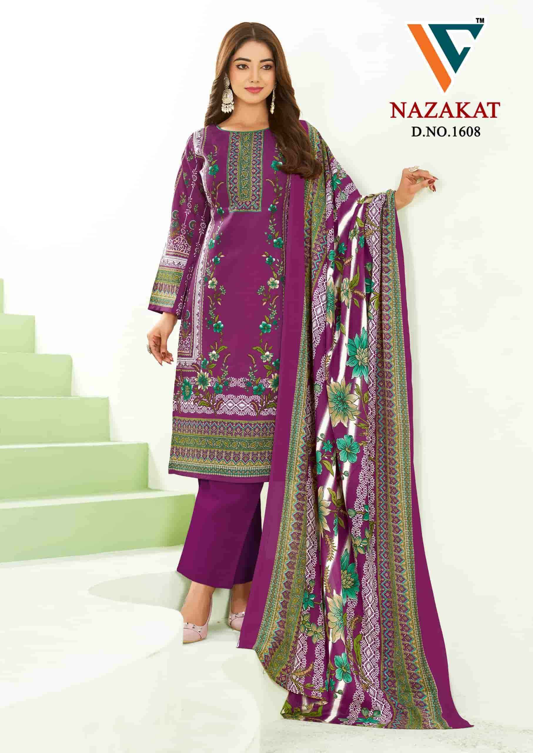 Vandana Fashion Nazakat Vol 16 Printed Cotton Suit Catalog Wholesalers