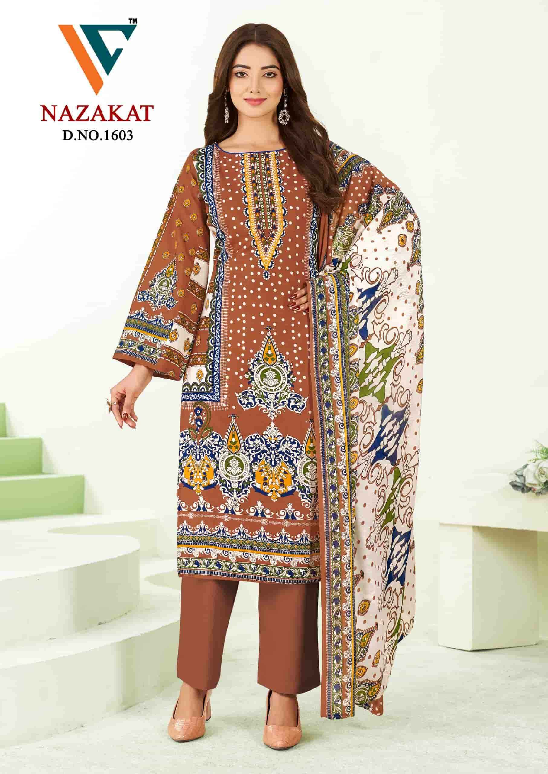 Vandana Fashion Nazakat Vol 16 Printed Cotton Suit Catalog Wholesalers