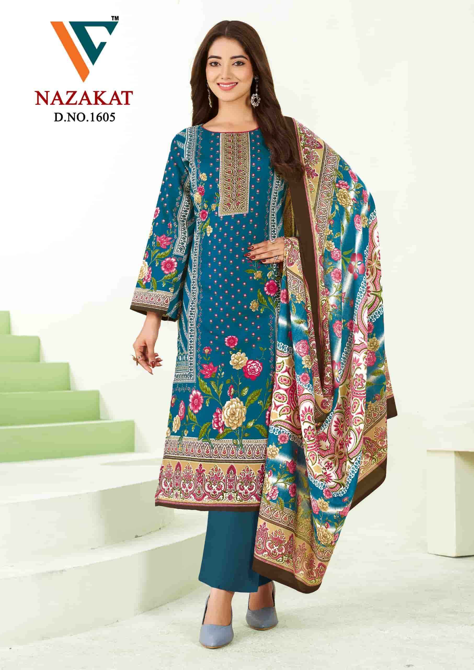 Vandana Fashion Nazakat Vol 16 Printed Cotton Suit Catalog Wholesalers