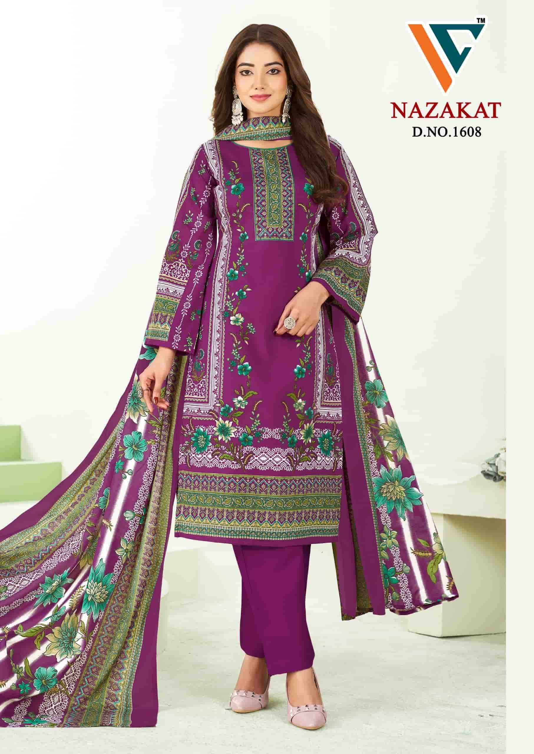 Vandana Fashion Nazakat Vol 16 Printed Cotton Suit Catalog Wholesalers