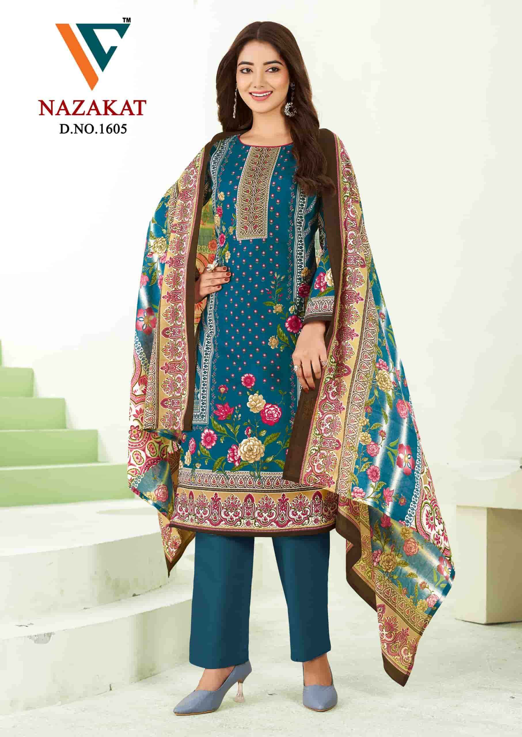 Vandana Fashion Nazakat Vol 16 Printed Cotton Suit Catalog Wholesalers