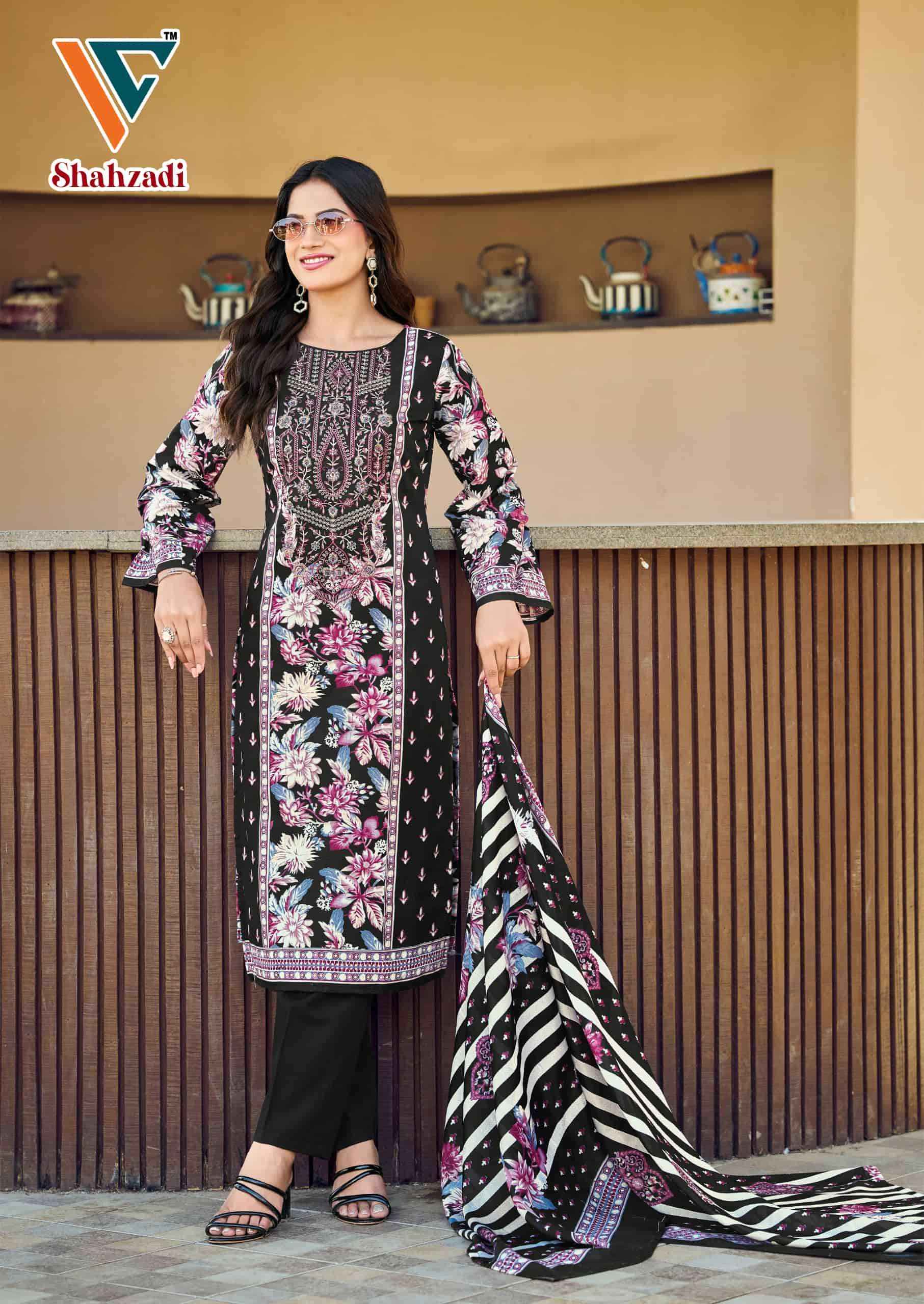 Vandana Fashion Shahzadi Vol 9 Cotton Dress Material Wholesale Price ( 8 Pcs Catalogue )