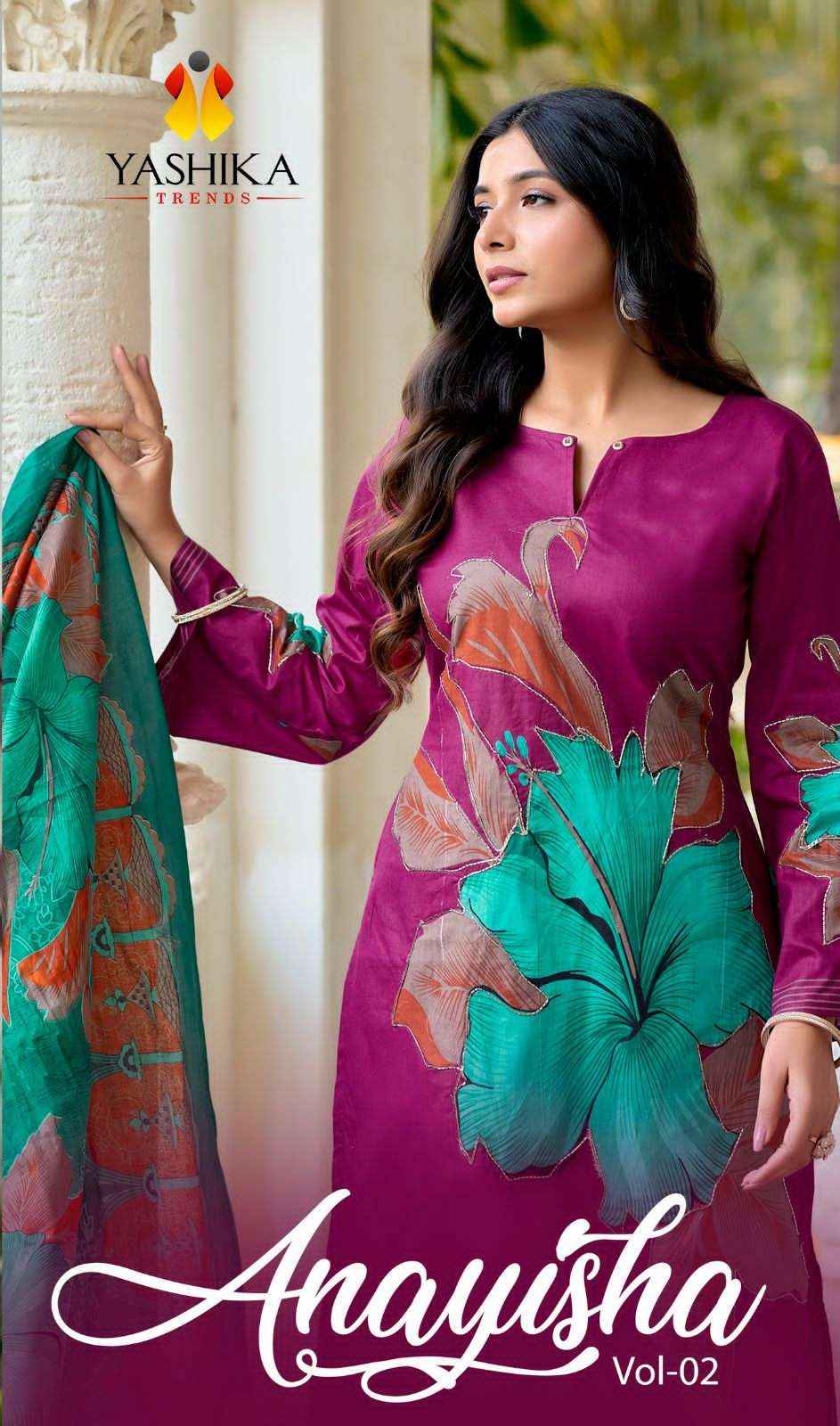 Yashika Anayisha Vol 2 Ladies Suit Wholesale Price 5 Pcs Catalogue  
