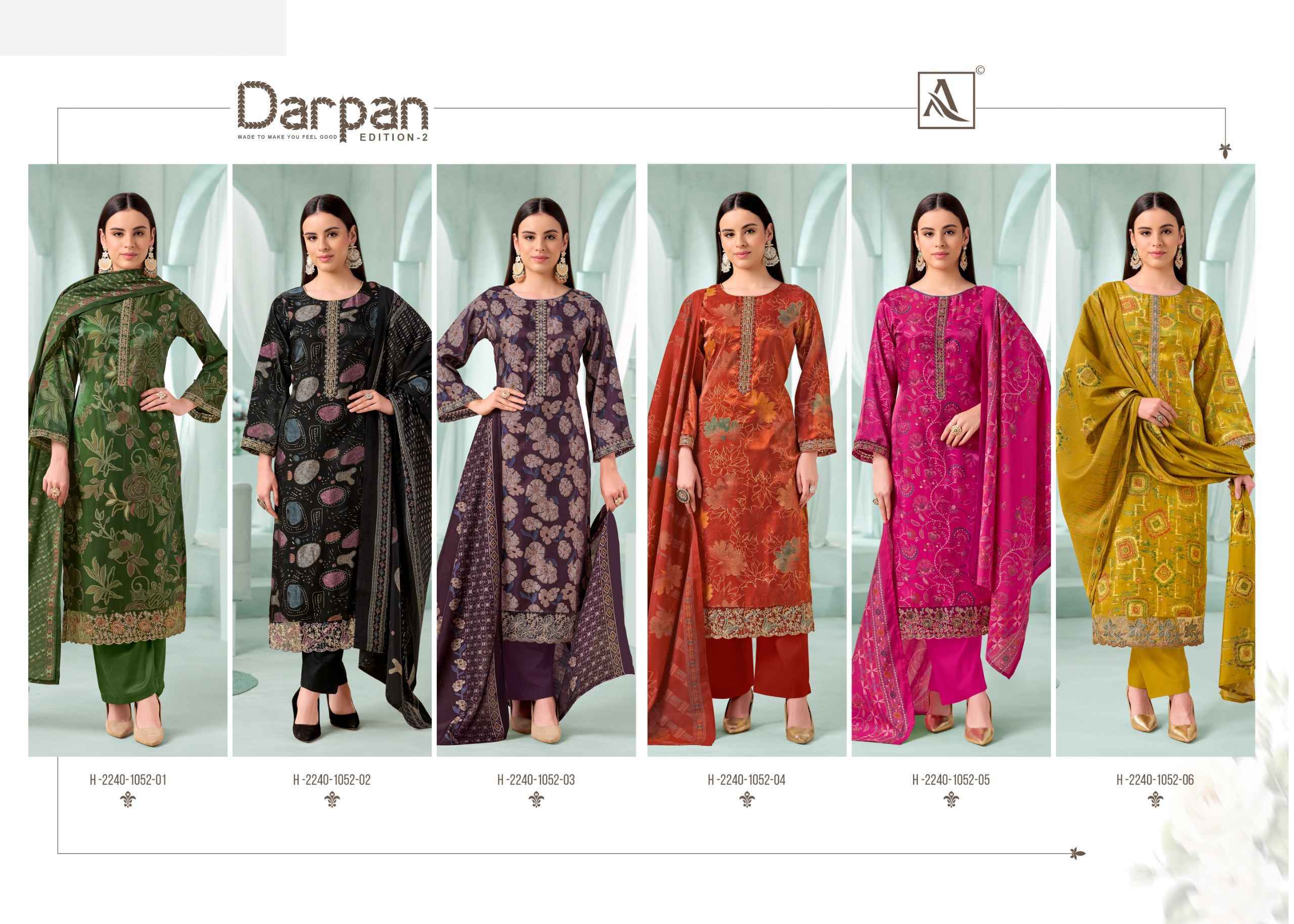 Alok Darpan Edition 2 Viscose Dress Surat Wholesale Market Price ( 6 Pcs Catalog )