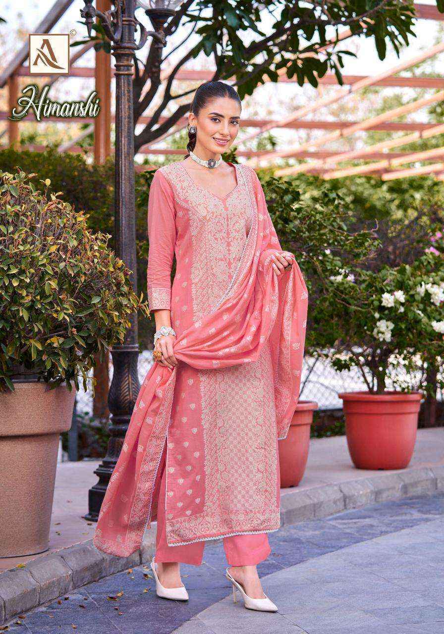 Alok Himanshi Cotton Jacquard Dress Material, Surat Wholesale Shop ( 6 pcs Catalogue )