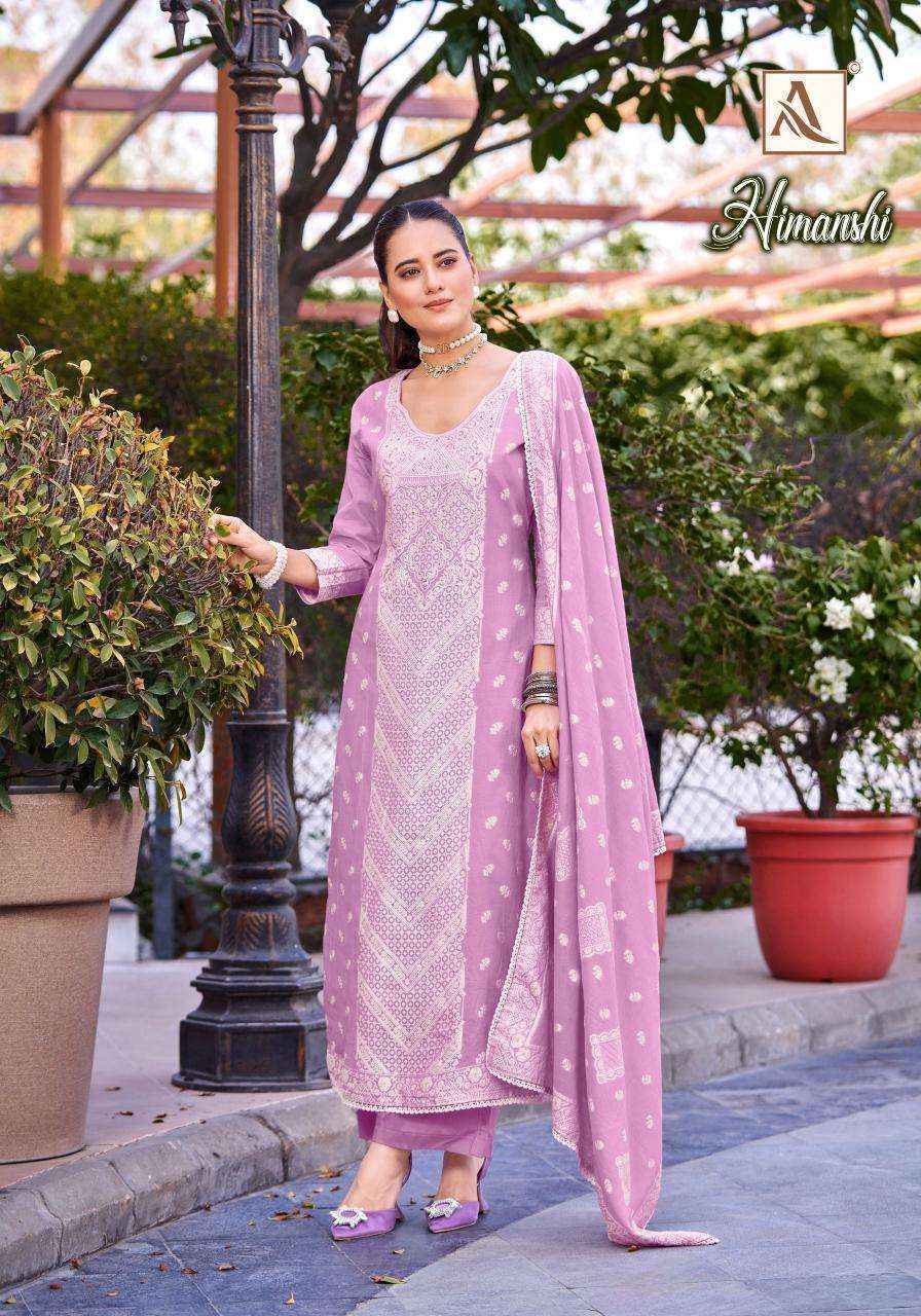 Alok Himanshi Cotton Jacquard Dress Material, Surat Wholesale Shop ( 6 pcs Catalogue )