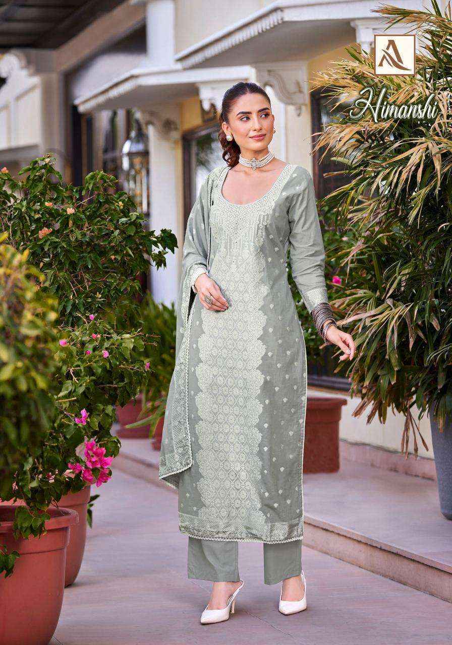 Alok Himanshi Cotton Jacquard Dress Material, Surat Wholesale Shop ( 6 pcs Catalogue )