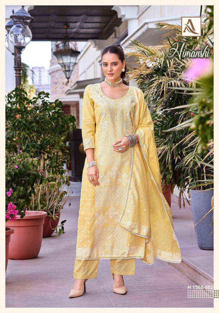Alok Himanshi Cotton Jacquard Dress Material, Surat Wholesale Shop ( 6 pcs Catalogue )