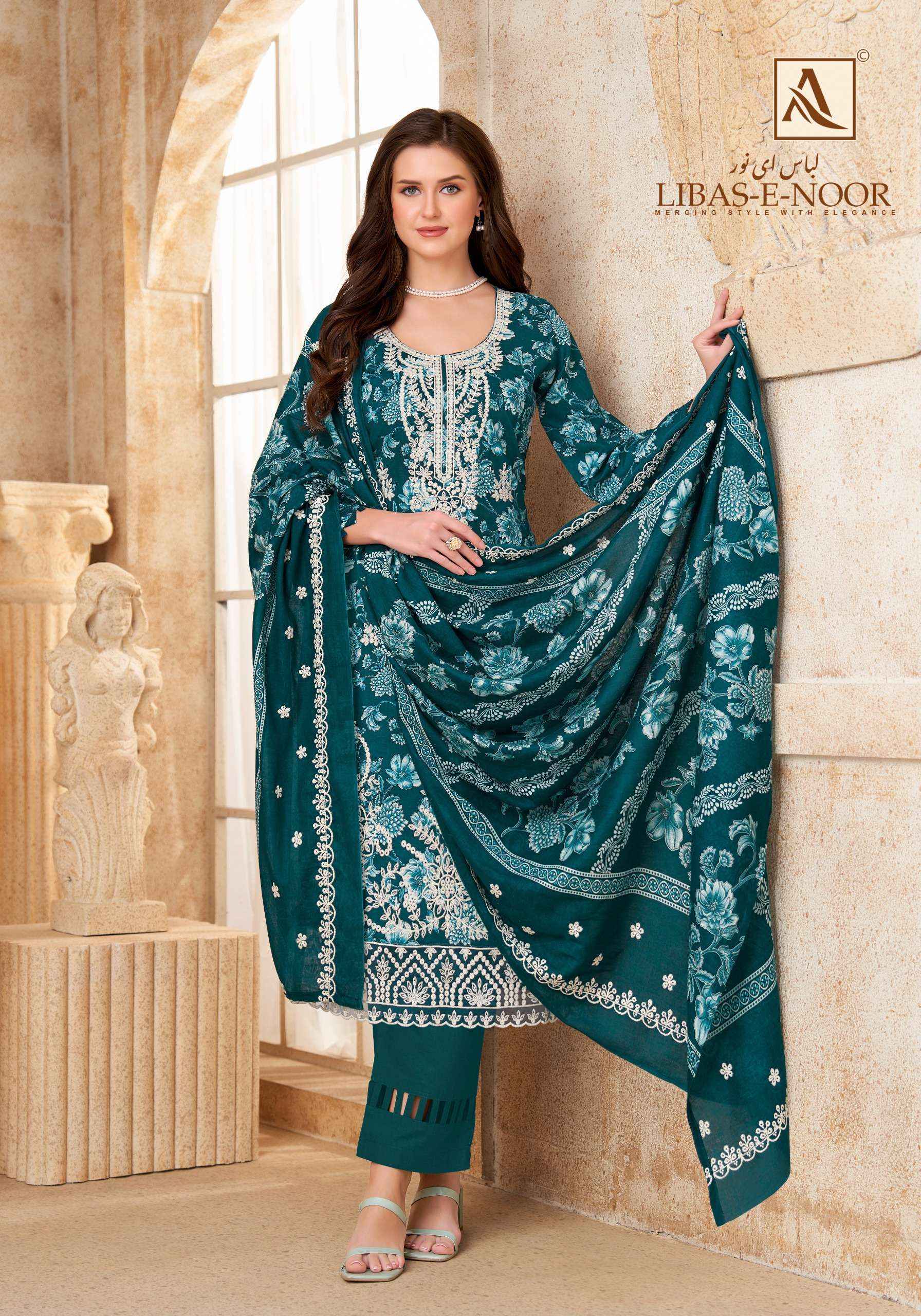 Alok Libas E Noor Wholesale - Ladies Cotton Dress Material ( 6 pcs Catalogue )