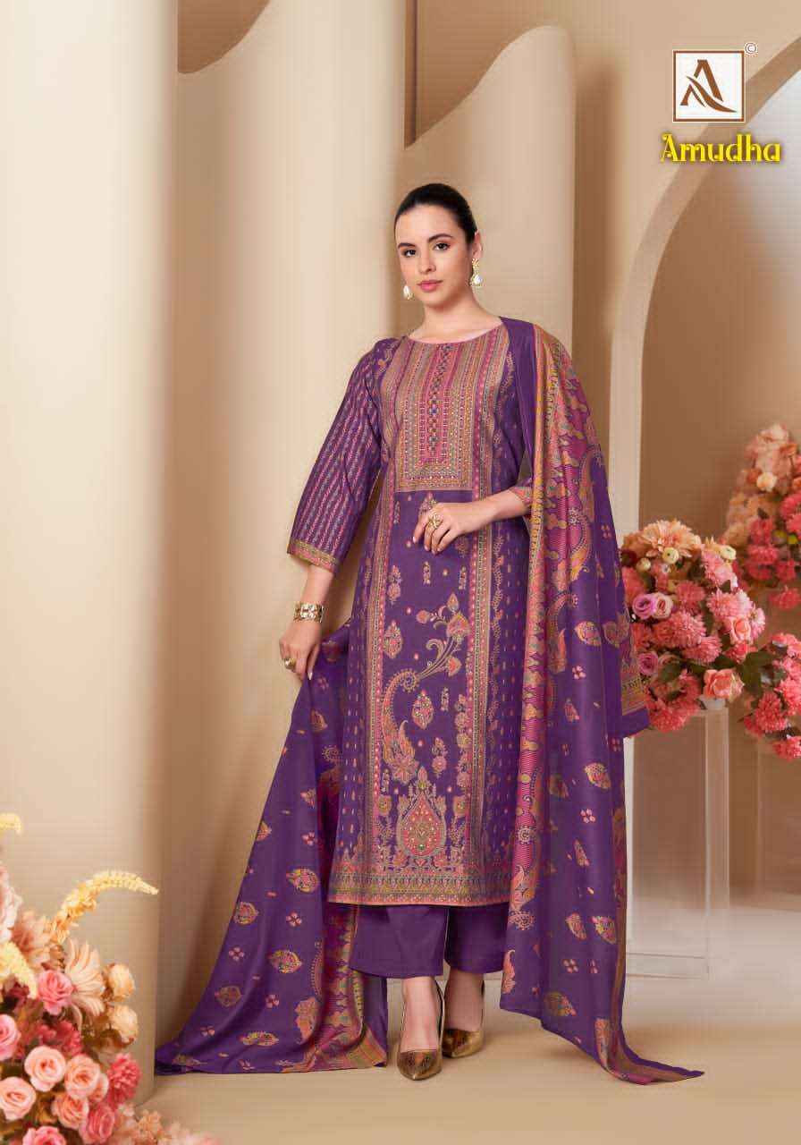 Alok Suit Amudha Premium Wear Ladies Suit _ Surat Wholesale Market Price ( 6 Pcs catalog )