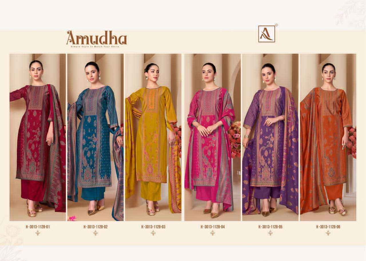 Alok Suit Amudha Premium Wear Ladies Suit _ Surat Wholesale Market Price ( 6 Pcs catalog )