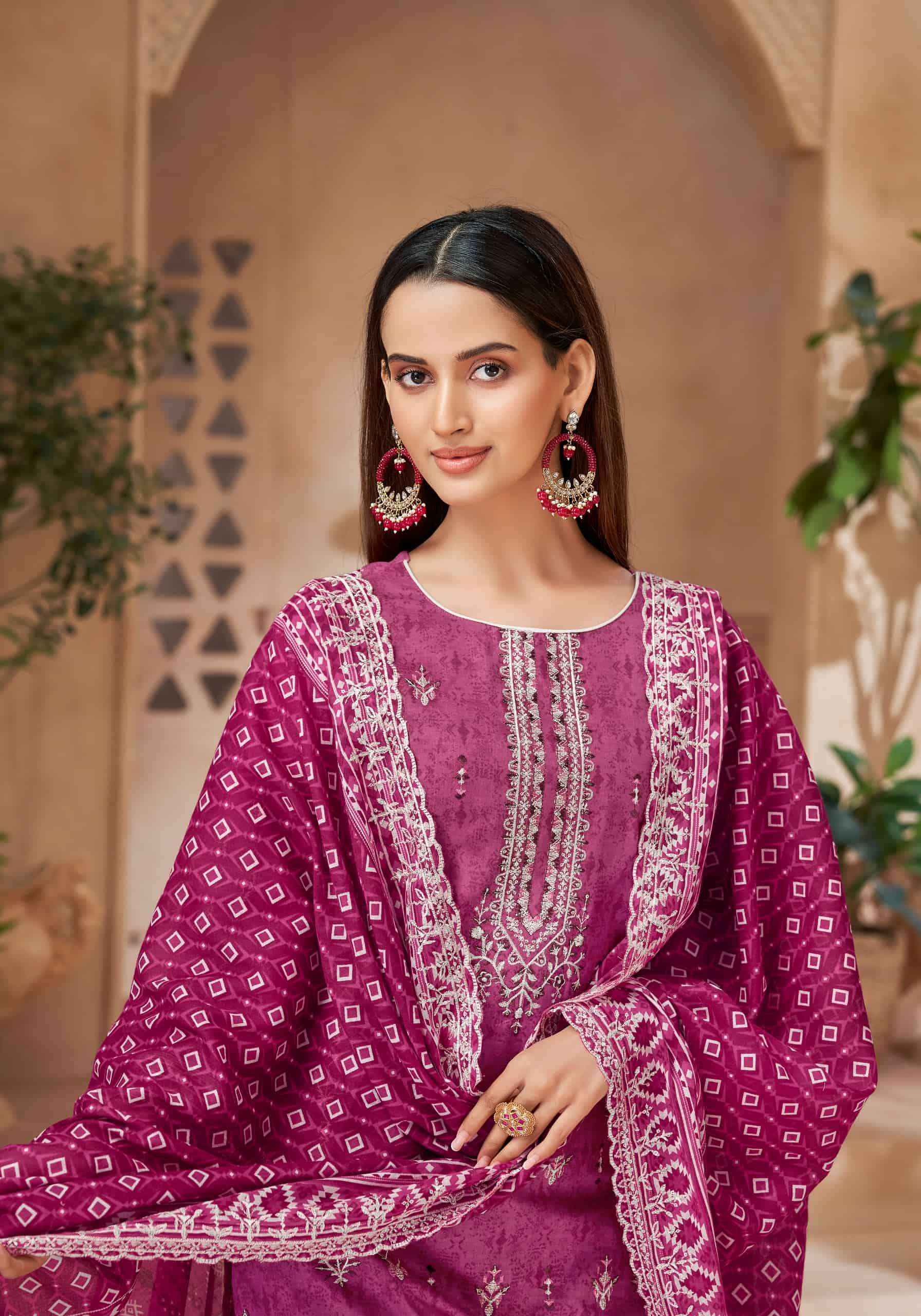 Alok Suit Pak Bin Saeed Edition 5 Wholesale Surat Market ( 6 Pcs Catalogue )