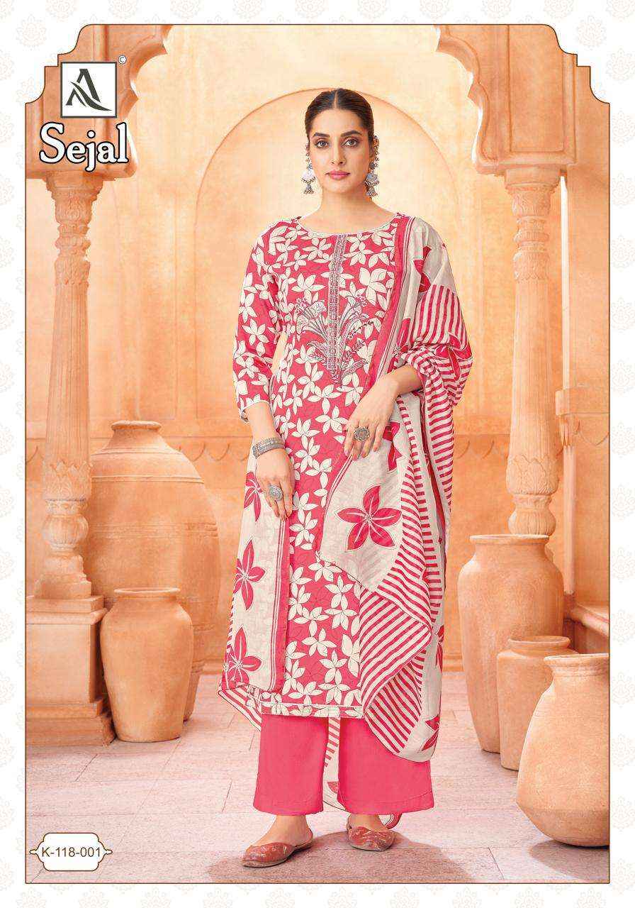 Alok Suit Sejal Ladies Salwar Kameez _ Wholesale Online Women Clothing ( 4 Pcs Catalog )
