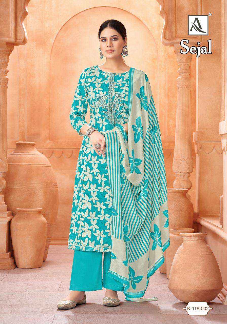Alok Suit Sejal Ladies Salwar Kameez _ Wholesale Online Women Clothing ( 4 Pcs Catalog )