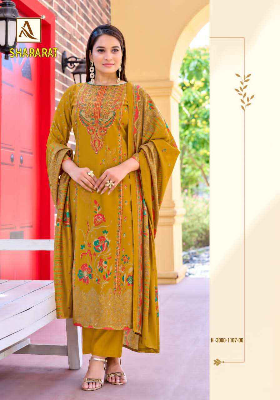 Alok Suit Shararat Exclusive Fancy Ladies Salwar Kameez _ Wholesale Boutique Items ( 6 Pcs Catalog )