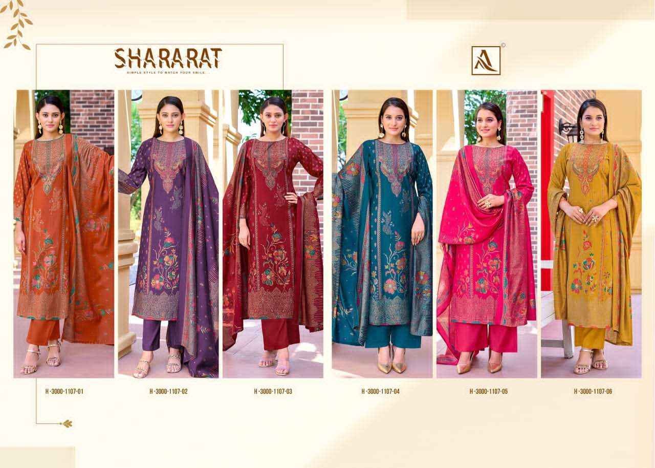 Alok Suit Shararat Exclusive Fancy Ladies Salwar Kameez _ Wholesale Boutique Items ( 6 Pcs Catalog )